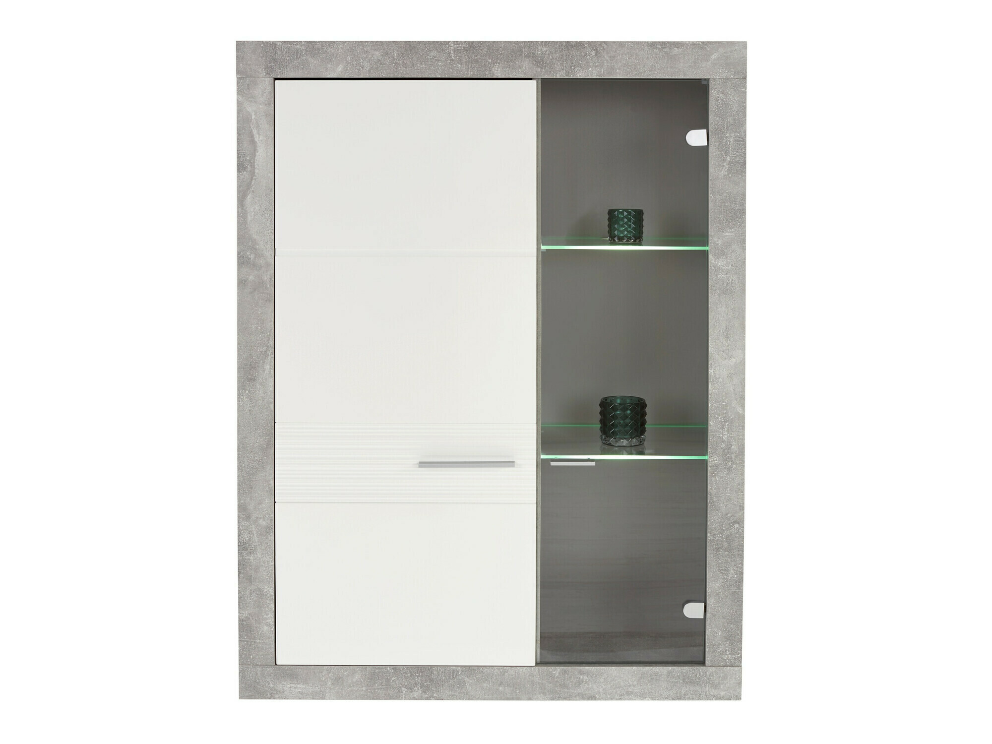 Parete attrezzata Romfera 116 (Grigio + Bianco)