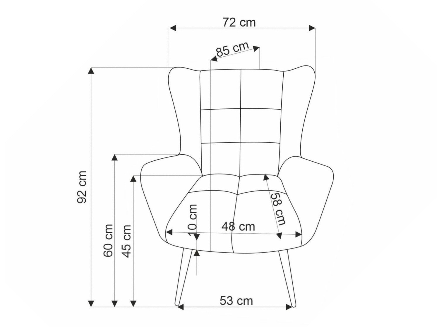 Poltrona Houston 1756 (Grigio)