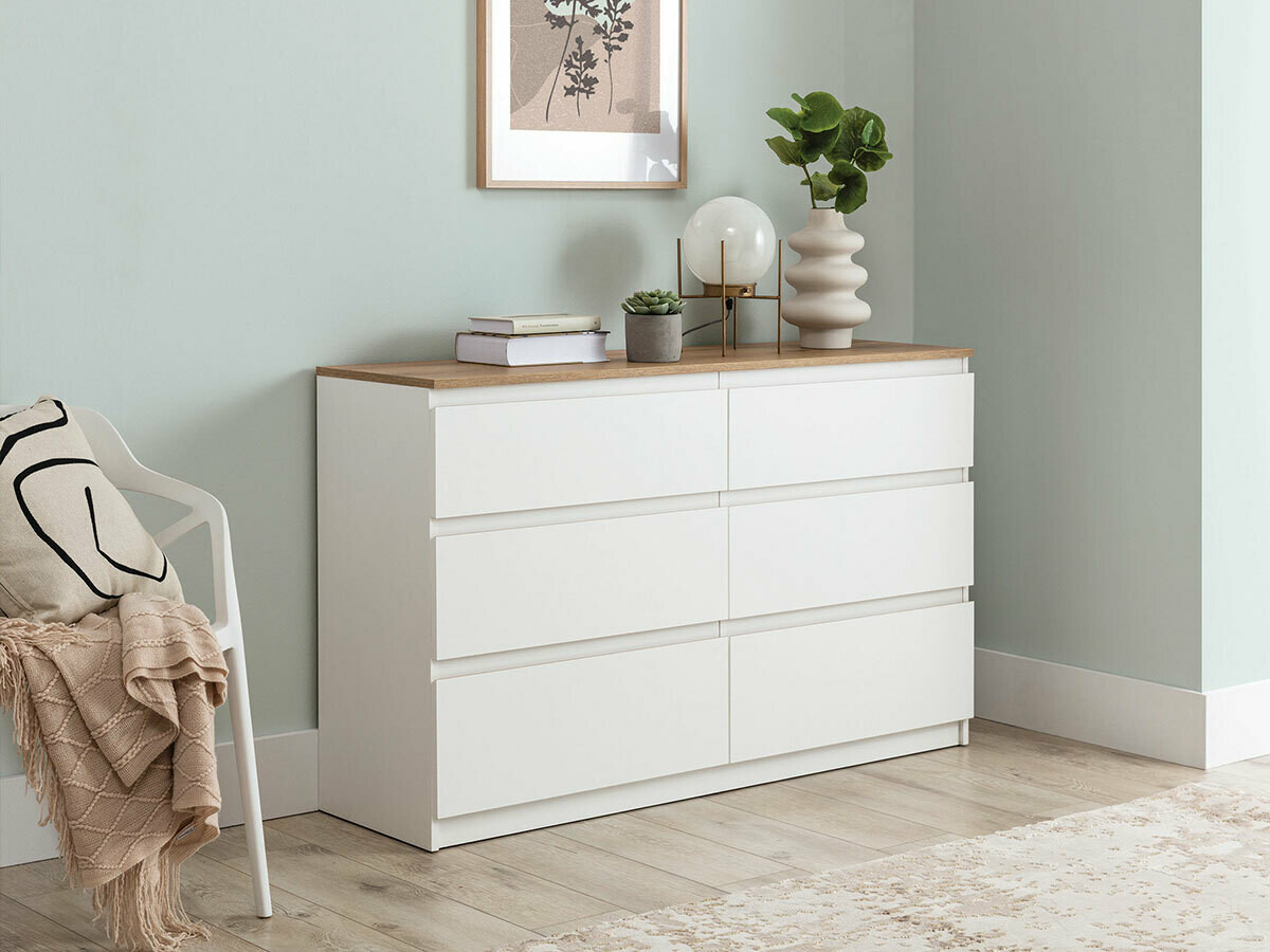 Cassettiera Catelbi 102 (Bianco + Quercia)
