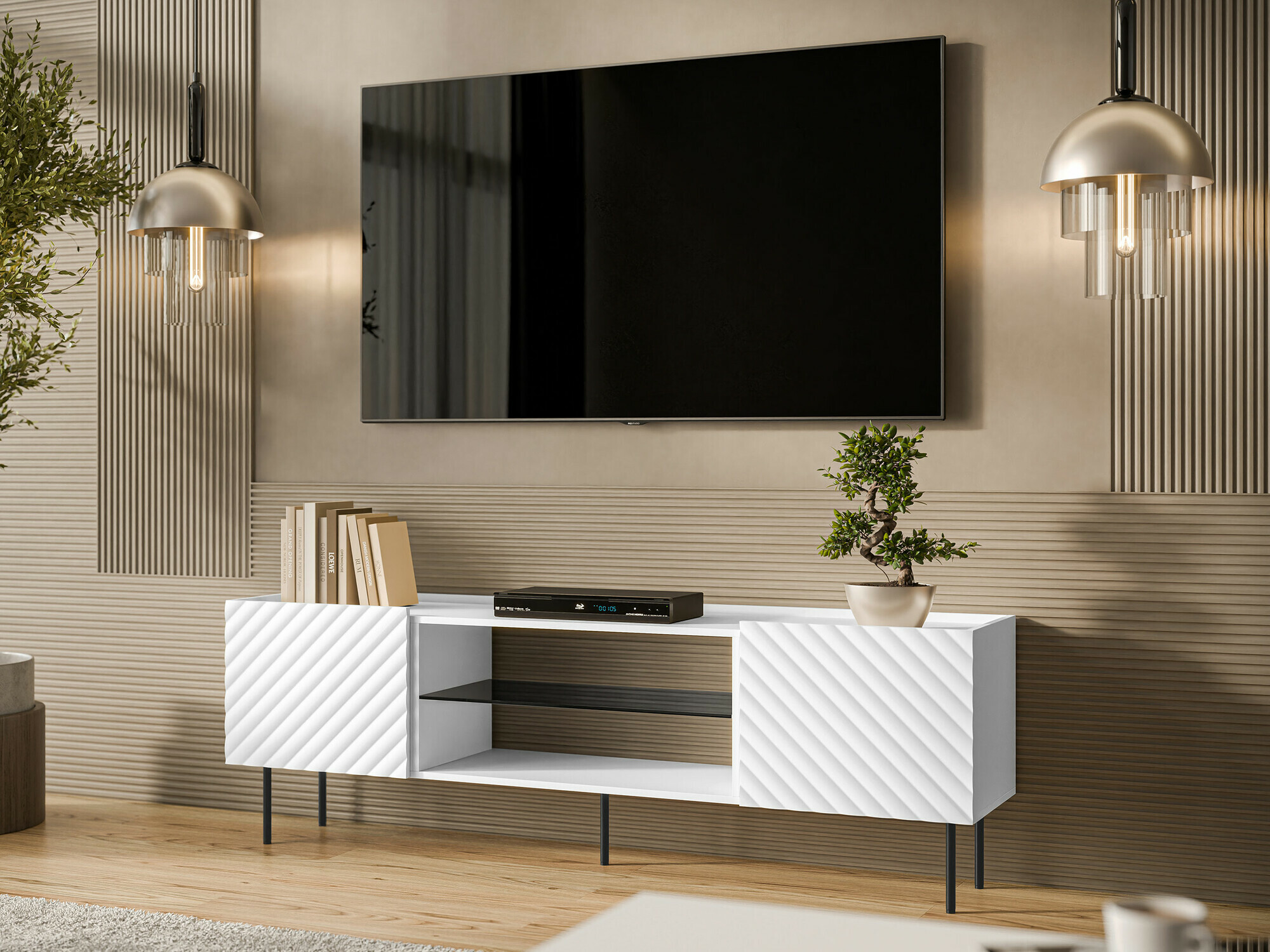 Mobile porta TV Sillen II (Bianco)