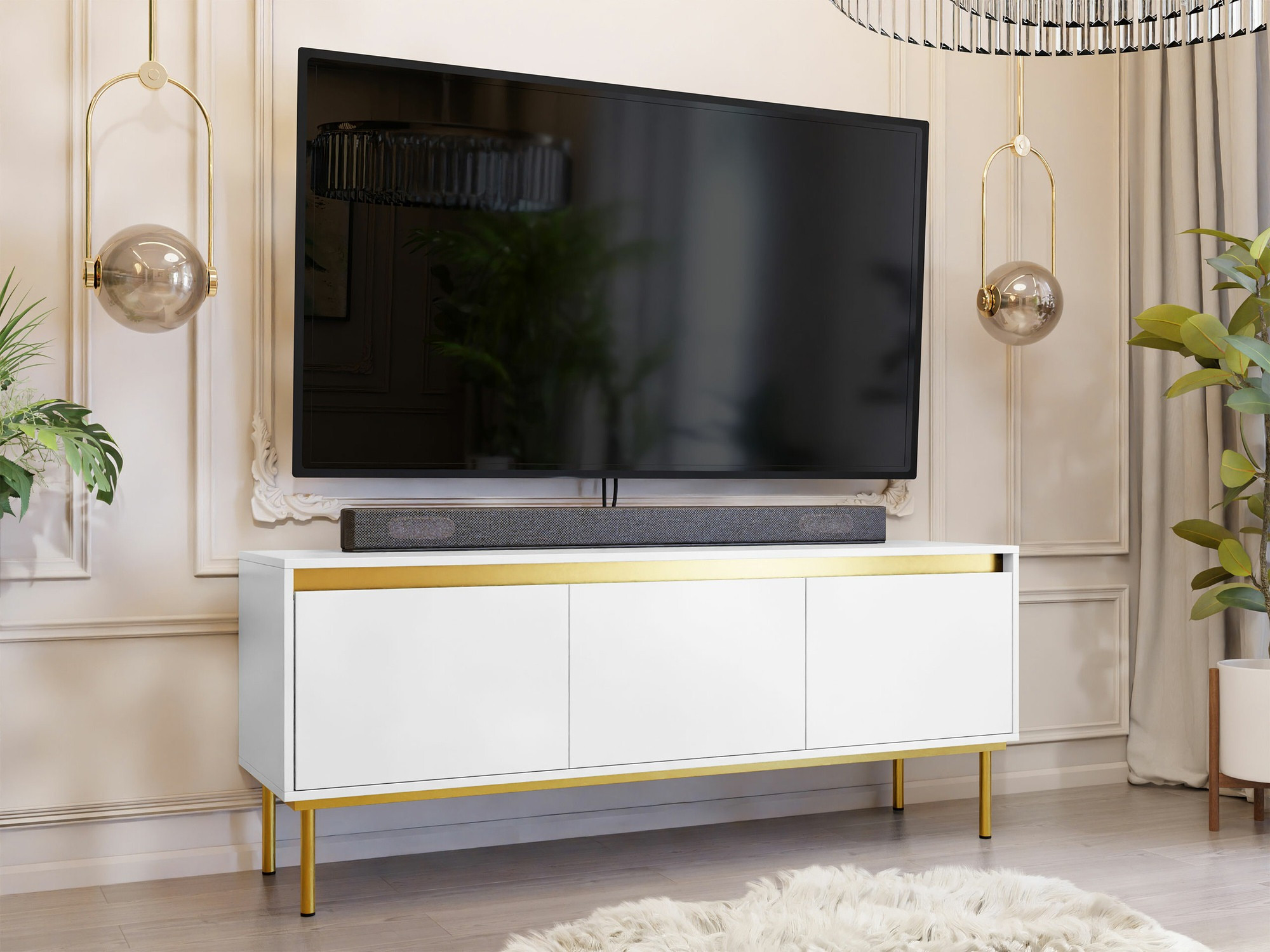 Mobile porta TV Comfivo Betula (Bianco)