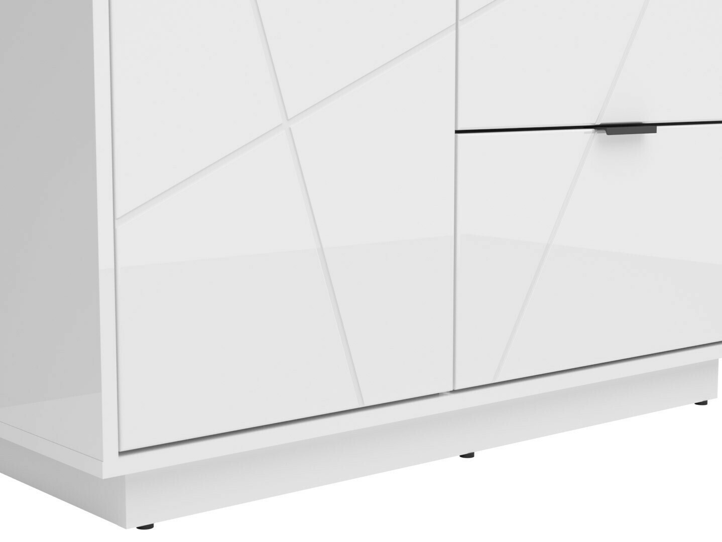 Armadio Fivale 105 (Bianco lucido + Bianco)