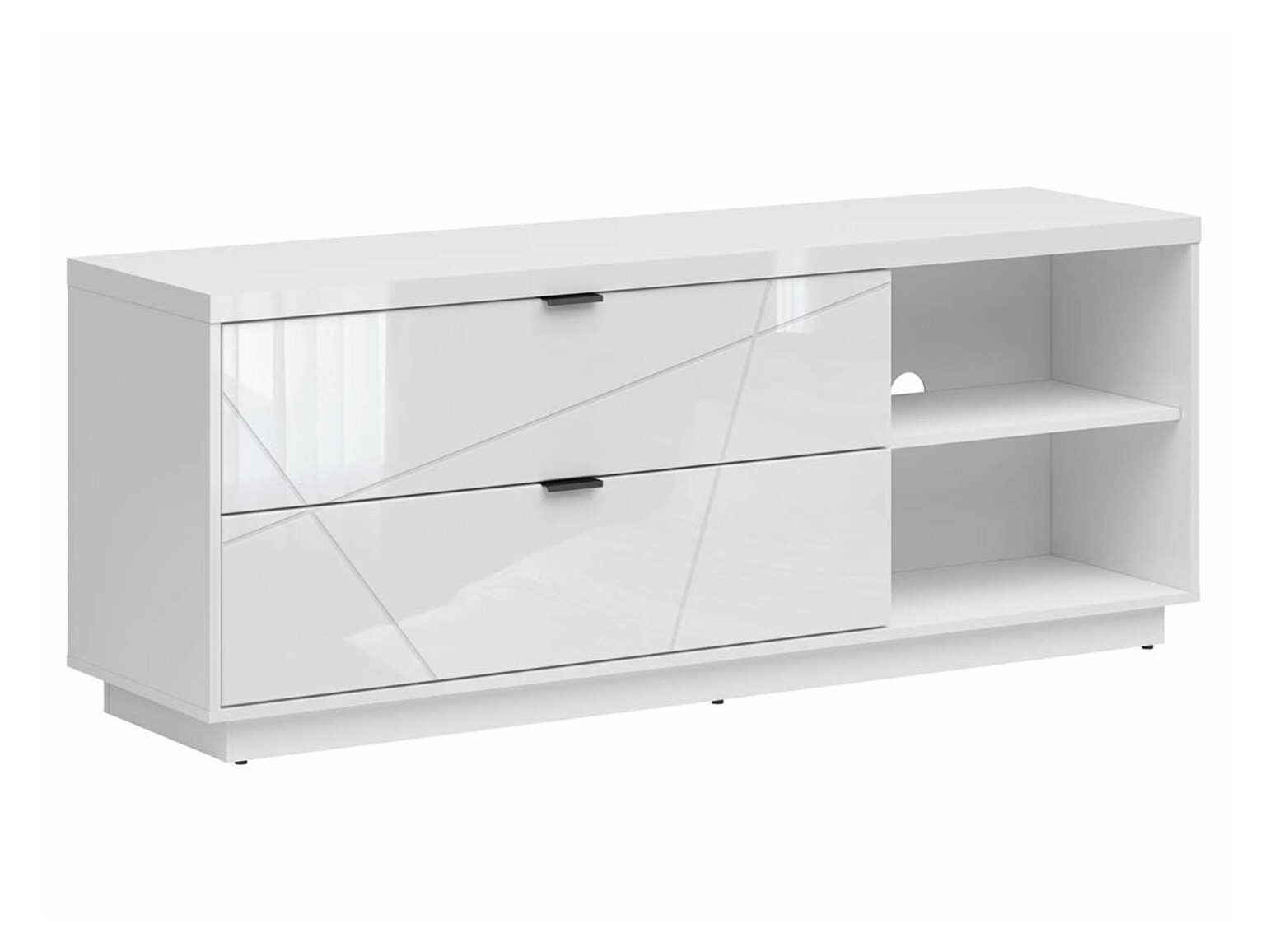 Mobile porta TV Fivale 104 (Bianco lucido + Bianco)