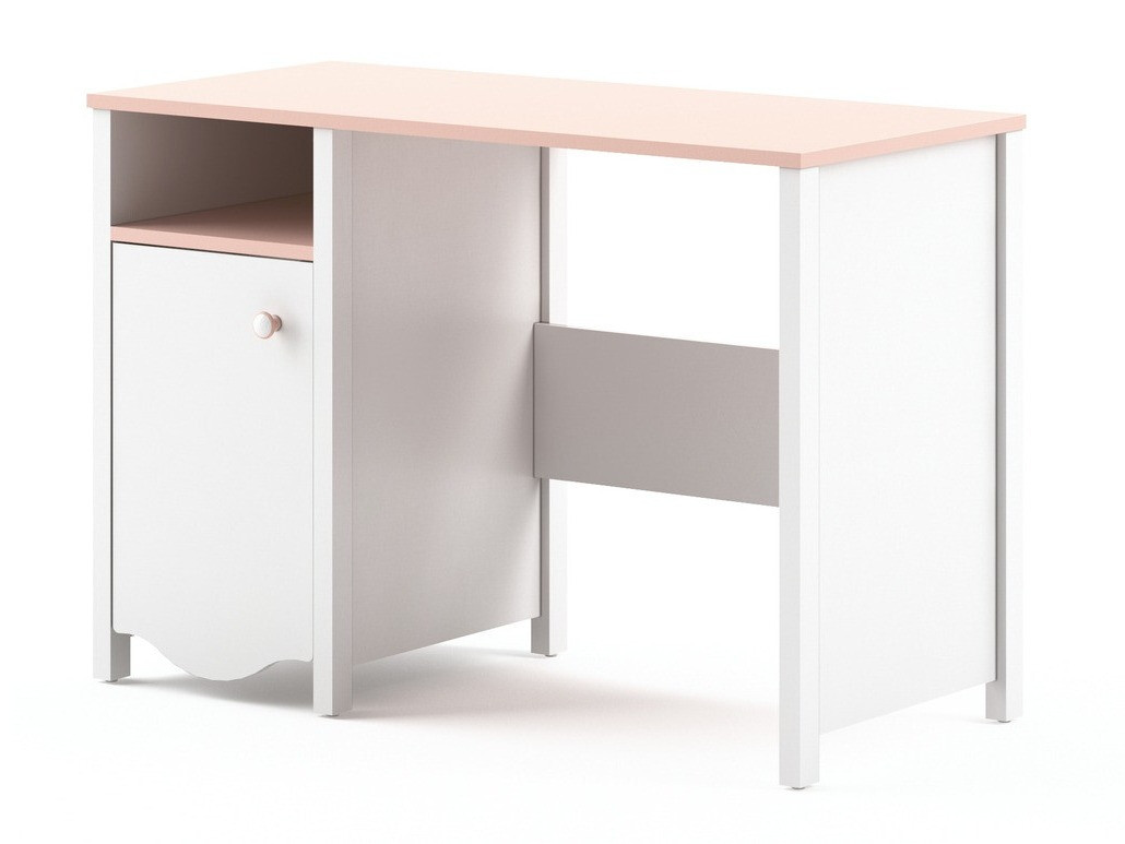 Scrivania da ufficio Velferi 114 (Bianco + Fucsia)
