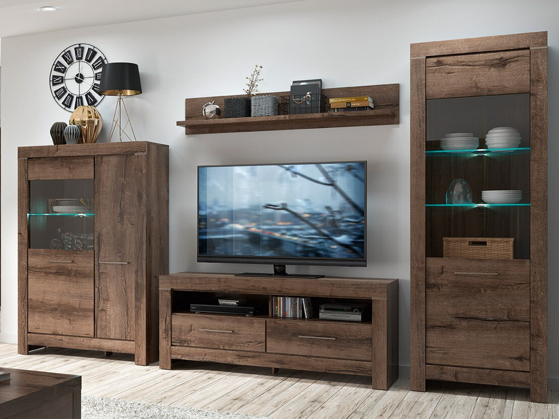 Parete attrezzata Dunfelu 105 (Quercia del Monastery)