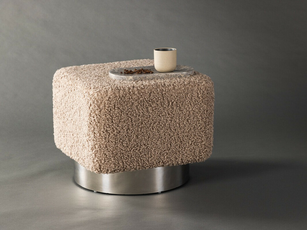 Pouf Dallas 4219 (Marrone + Argento)