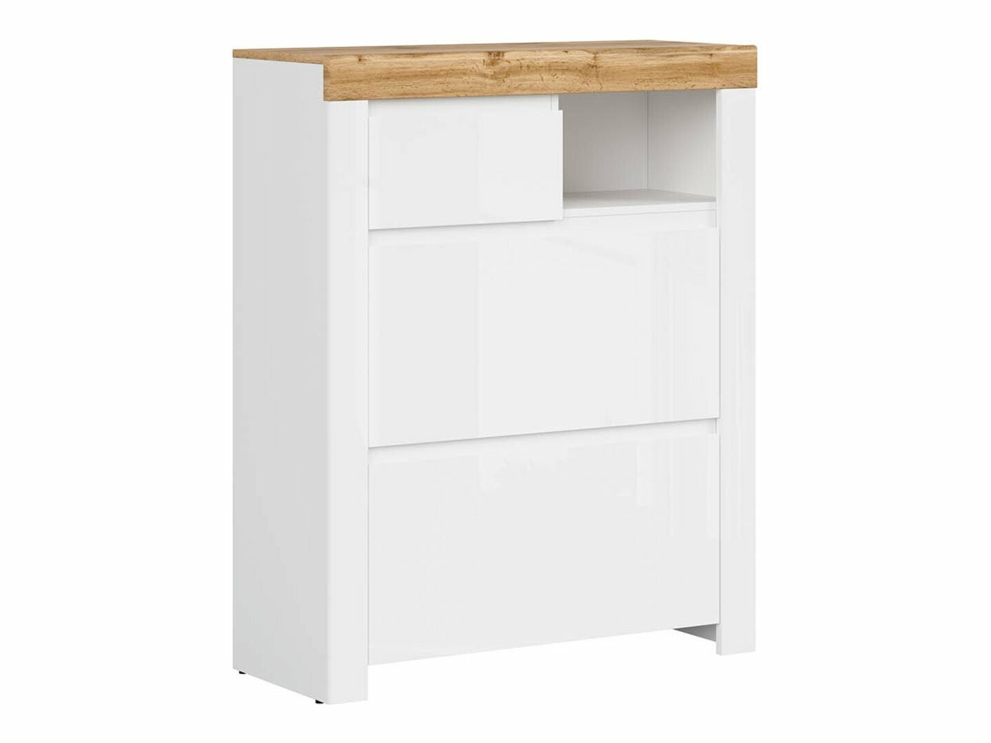 Scarpiera Sonsoru 119 (Bianco + Bianco lucido + Quercia di Wotan)