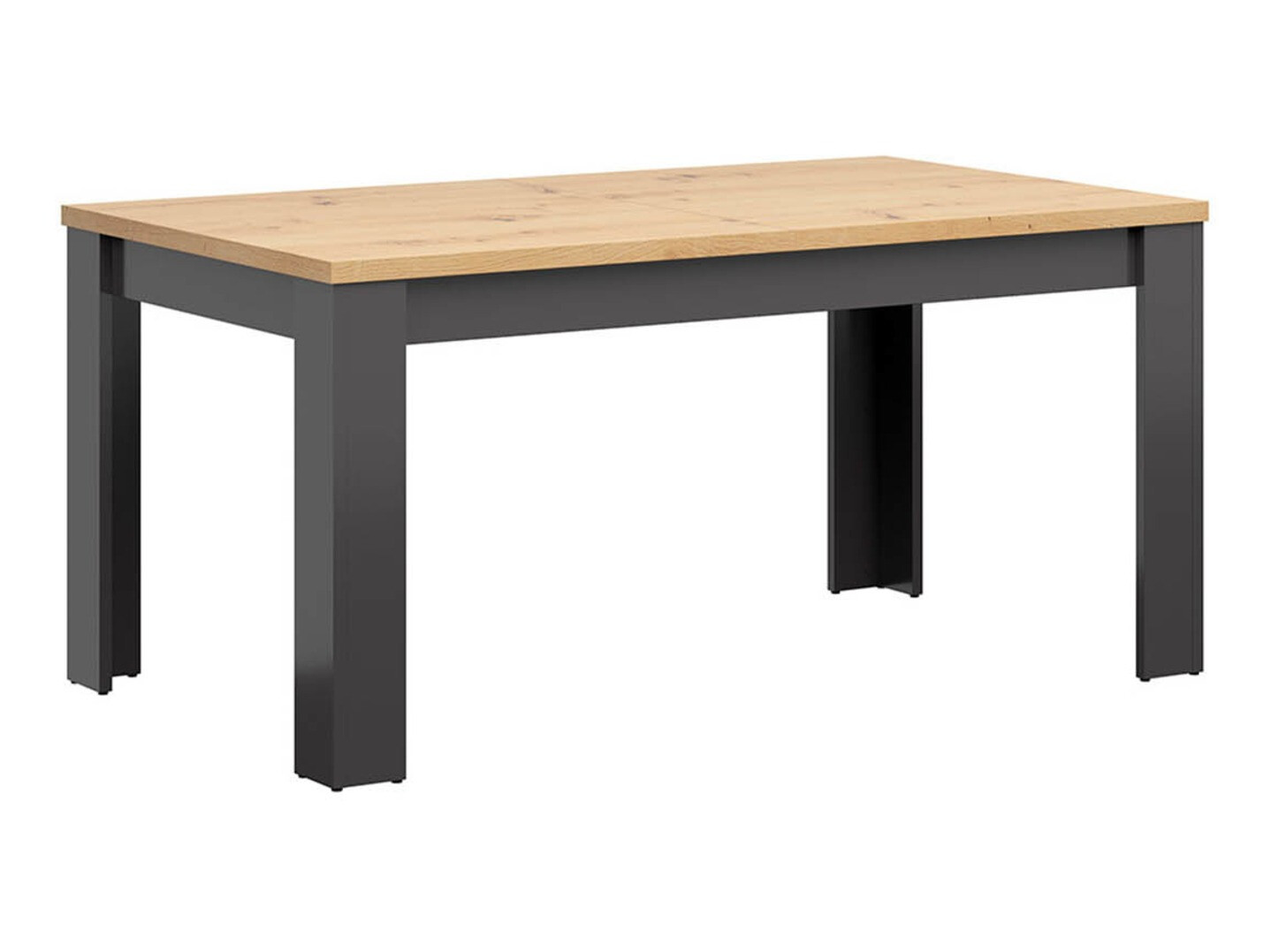 Tavolo Sordoro 122 (Grafite + Rovere Artisan)