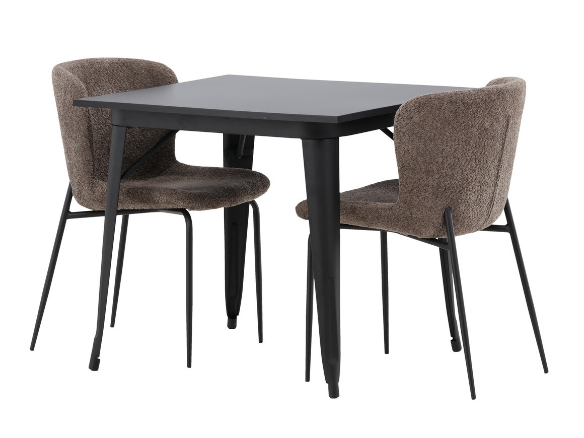 Set sala da pranzo Dallas 3362 (Marrone + Nero)