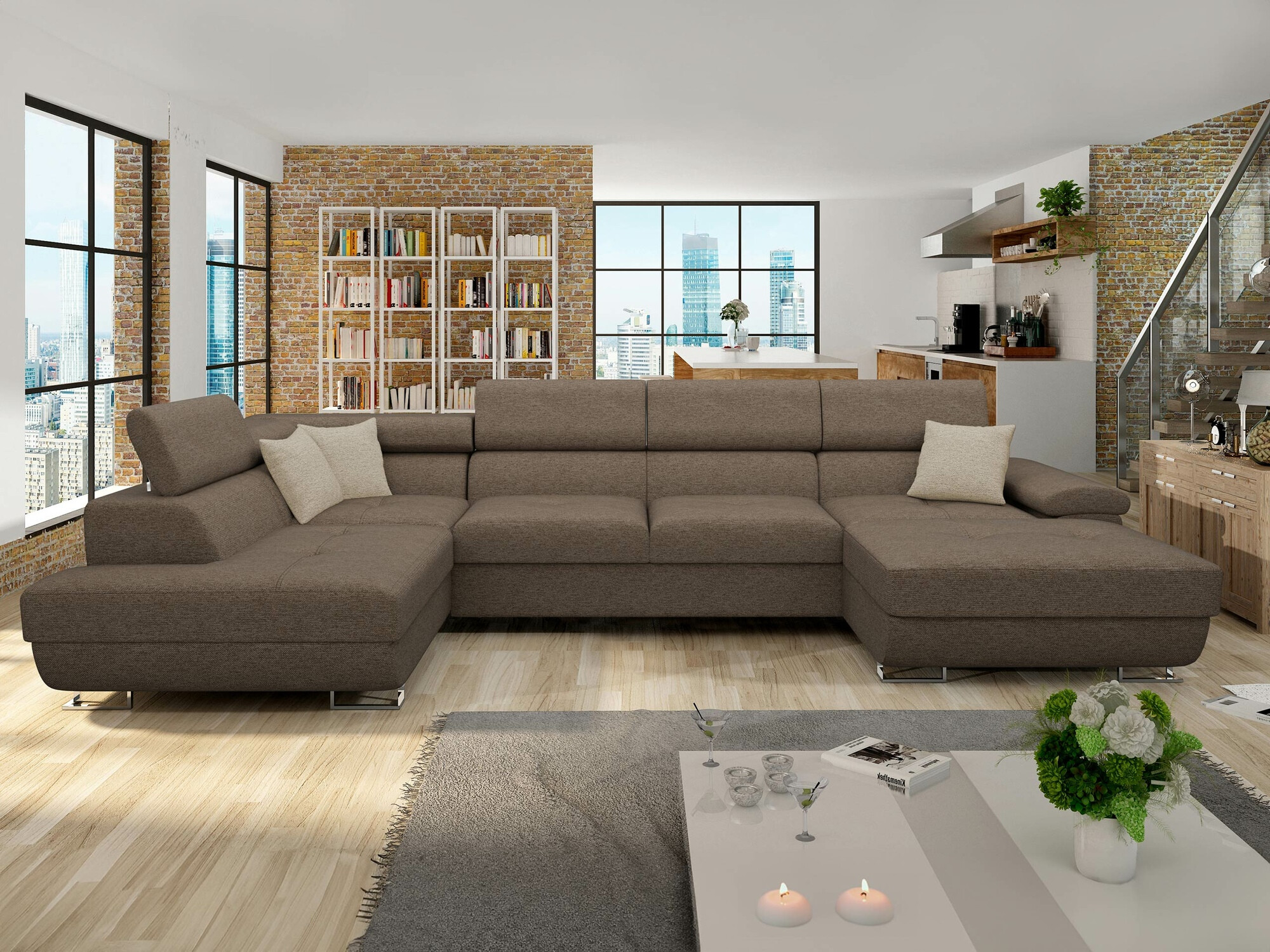 Divano angolare Comfivo Ruta IV (Matana 19 + Matana 17)