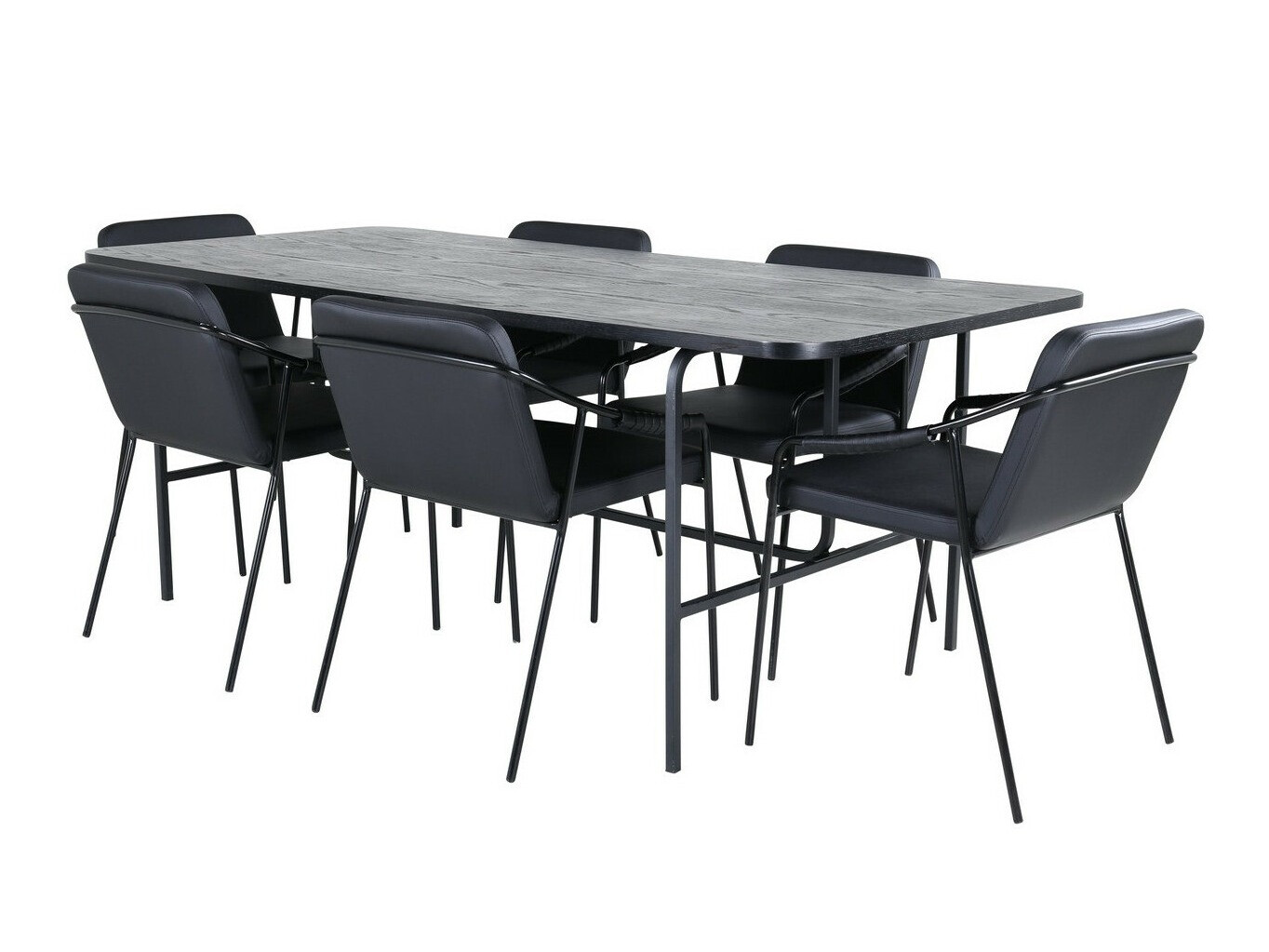 Set sala da pranzo Dallas 2797 (Nero)