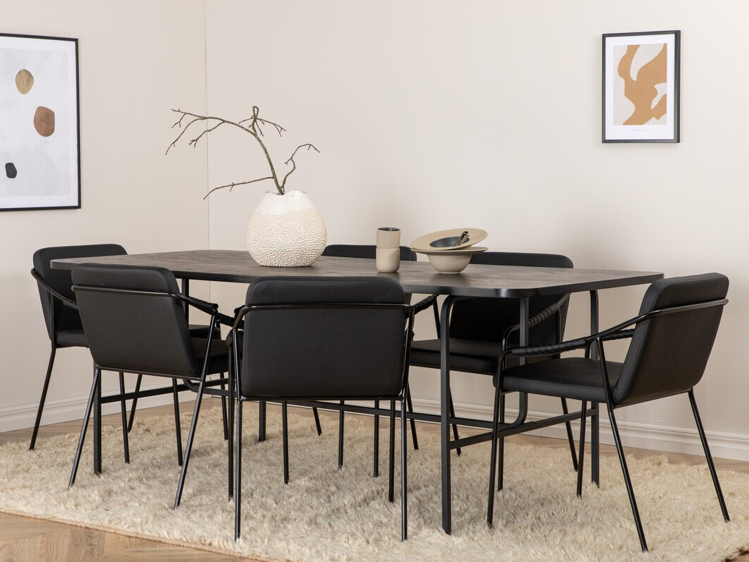 Set sala da pranzo Dallas 2797 (Nero)