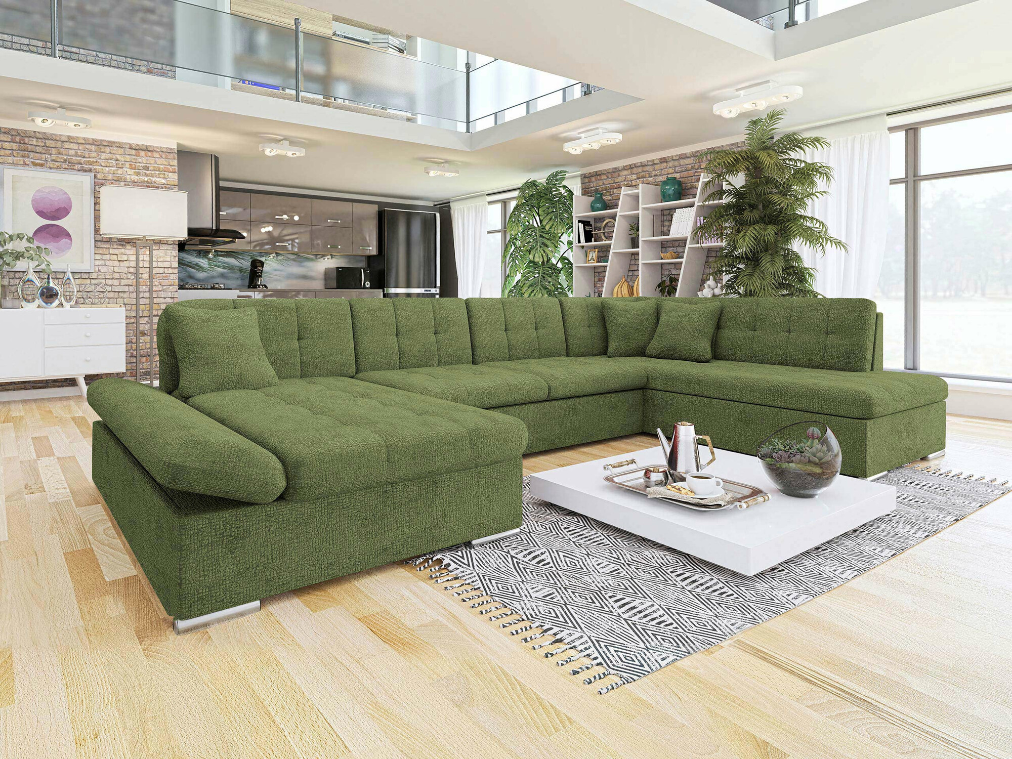 Divano angolare Comfivo Tilia II (Fragola 65)