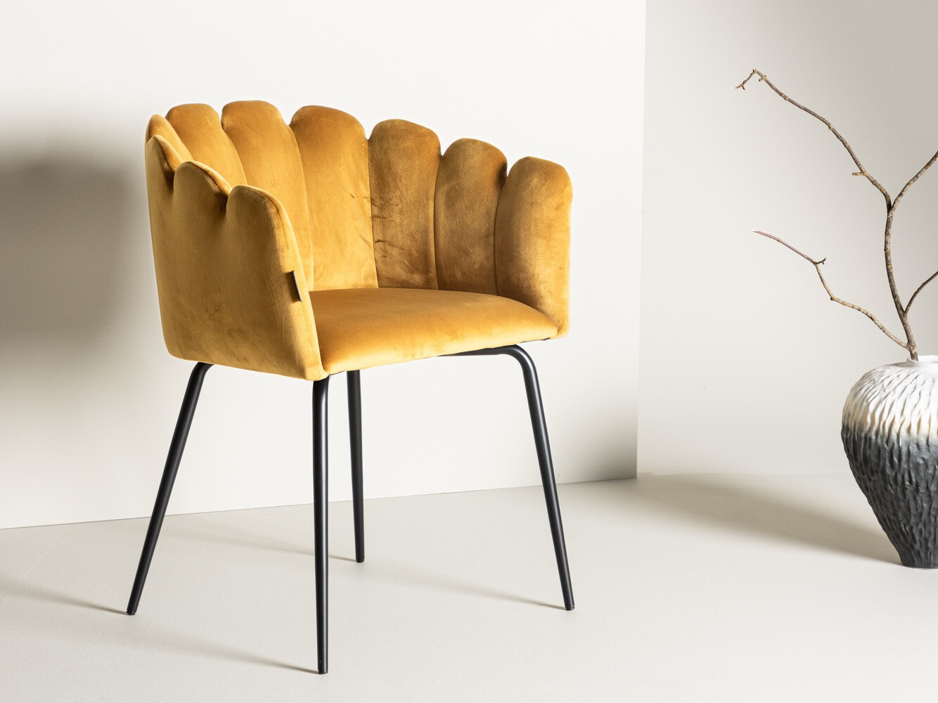 Sedia Dallas 134 (Giallo + Nero)