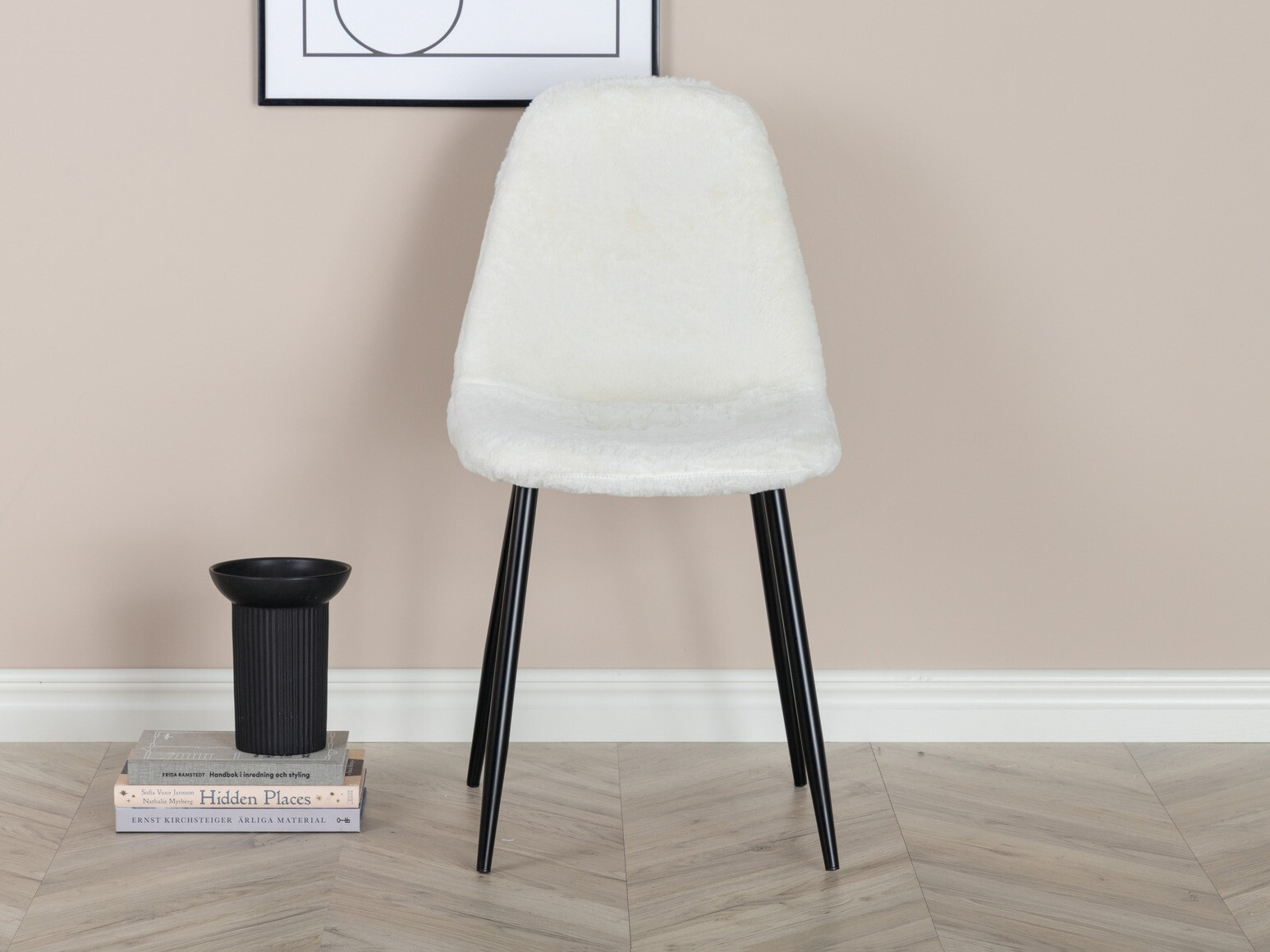 Sedia Dallas 201 (Bianco + Nero)