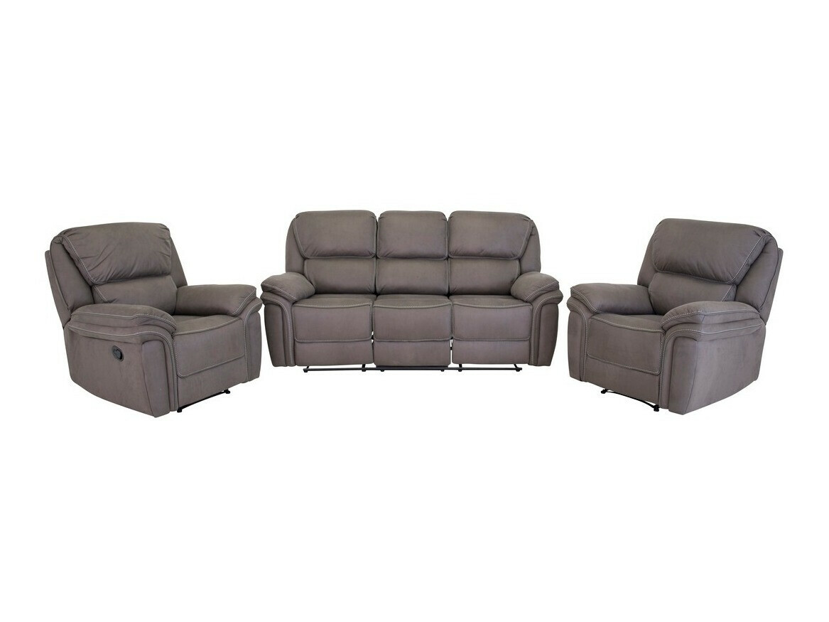 Set mobili imbottiti Dallas 4726 (Grigio)