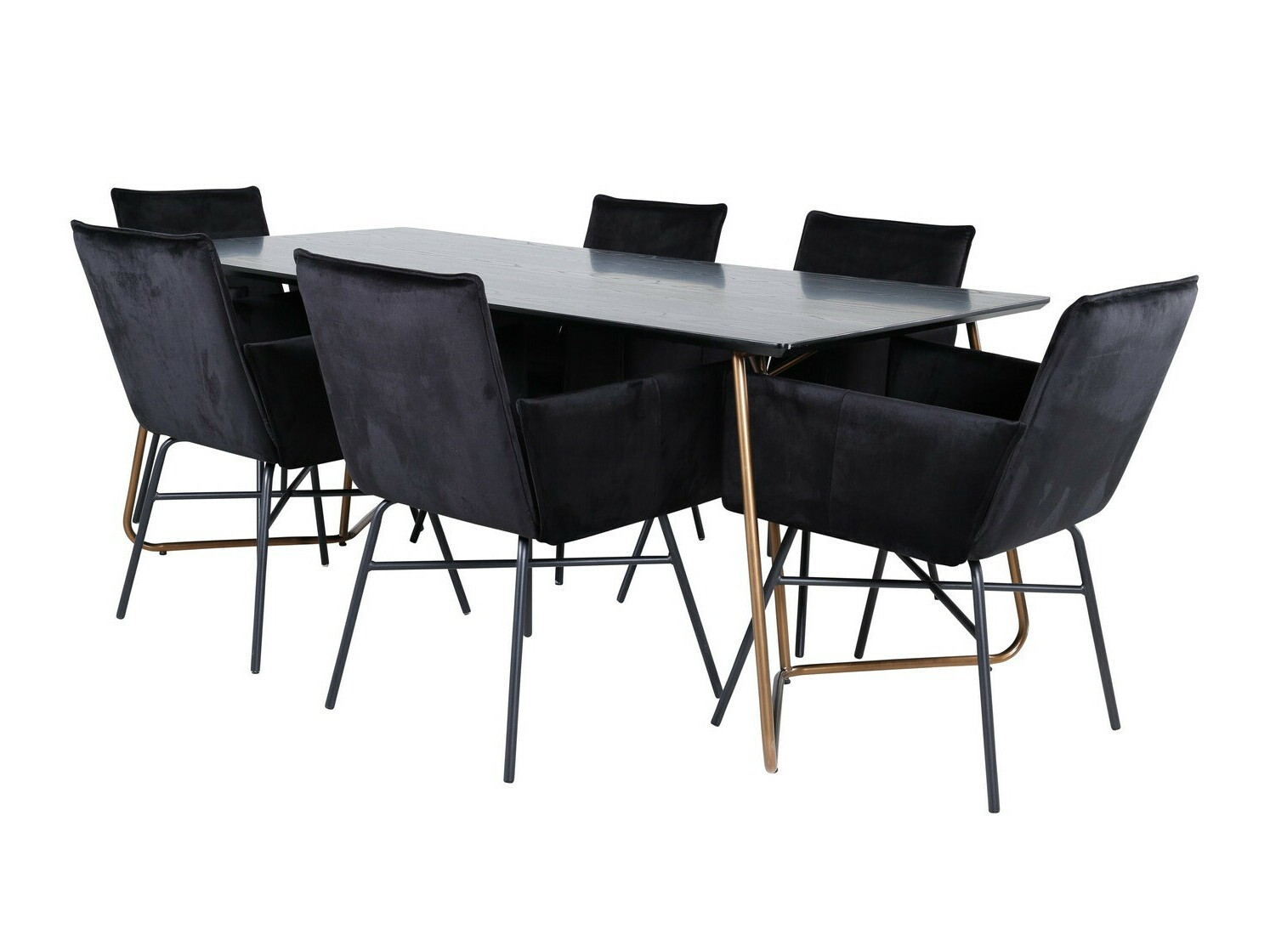 Set sala da pranzo Dallas 2718 (Nero)