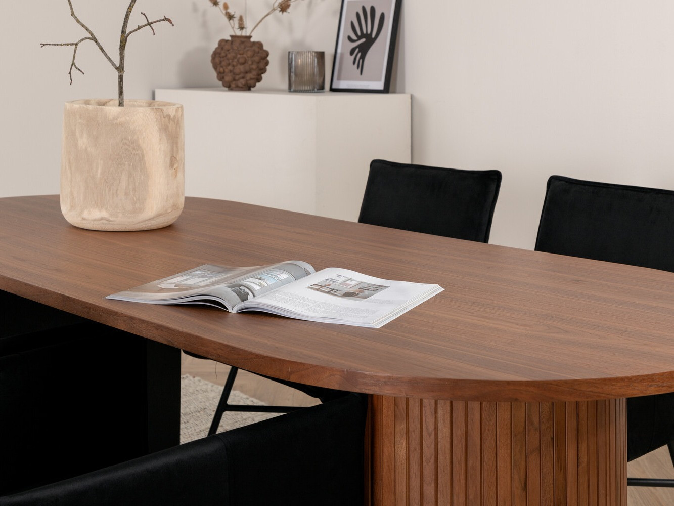 Set sala da pranzo Dallas 2757 (Nero)