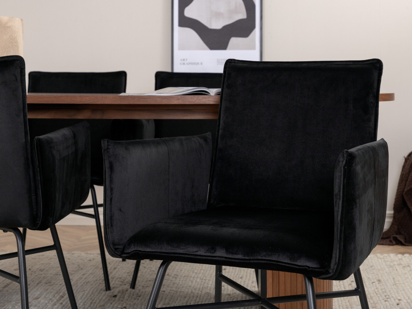 Set sala da pranzo Dallas 2757 (Nero)