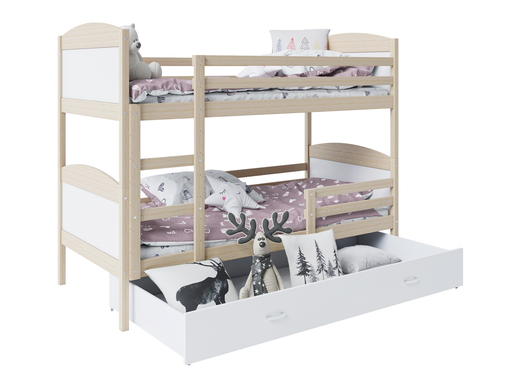 Letto a castello Aurora 101 (Bianco)