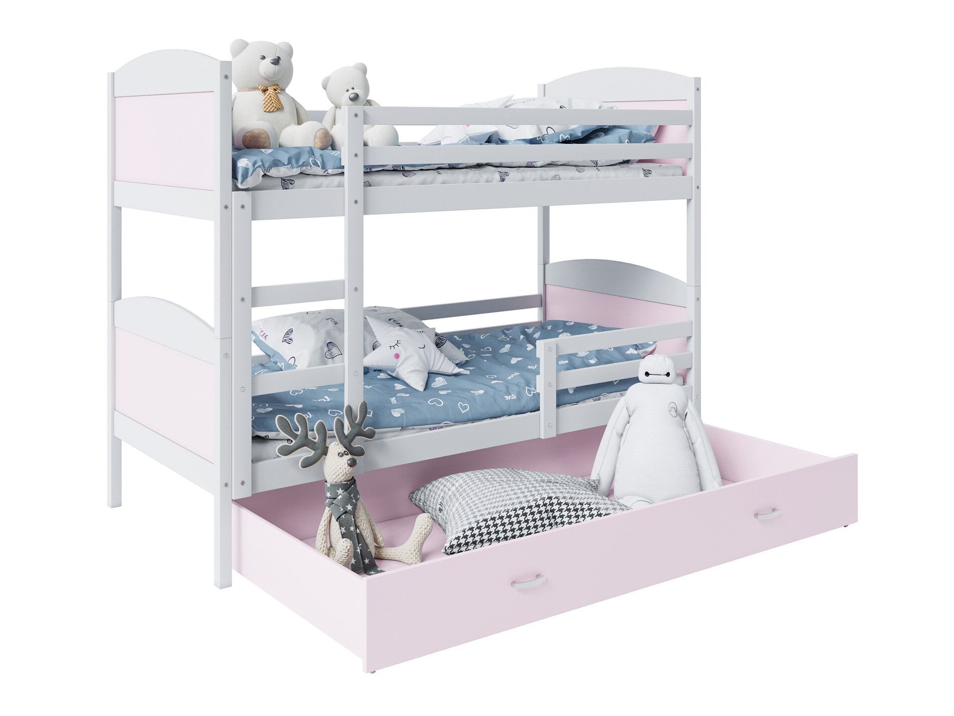 Letto a castello Aurora 101 (Fucsia)