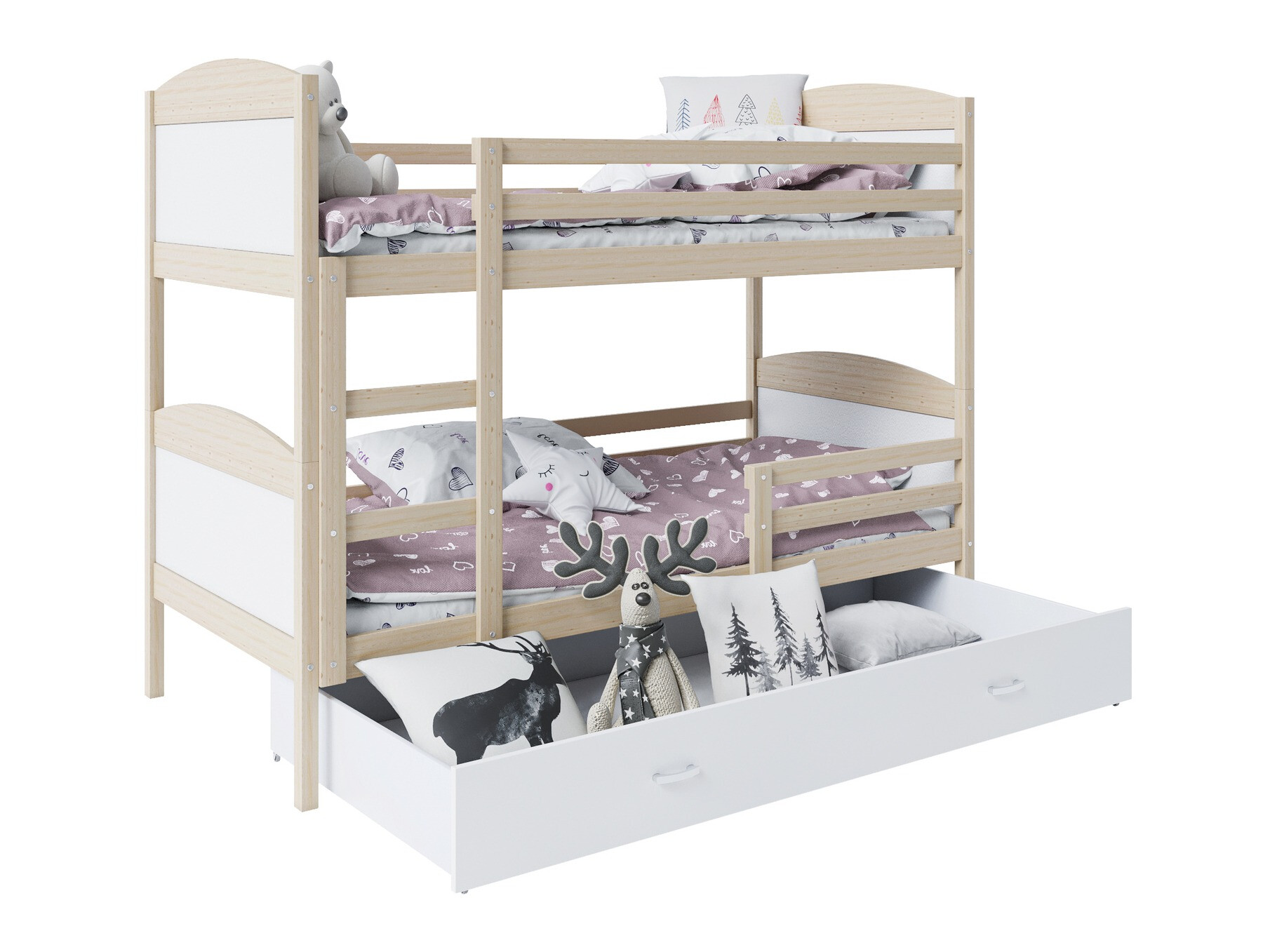 Letto a castello Aurora 102 (Bianco)