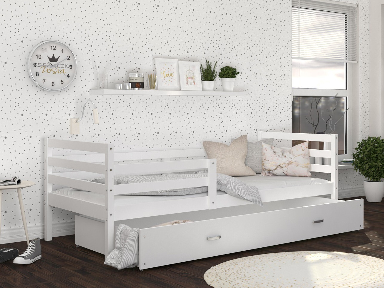 Letto Aurora 130 (Bianco)