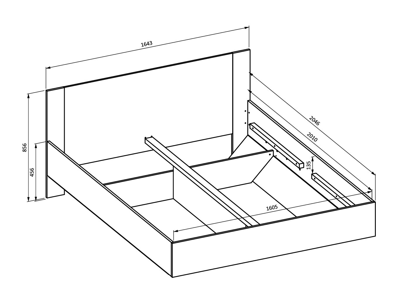 Letto Mirsevi 106 (160 x 200 cm)