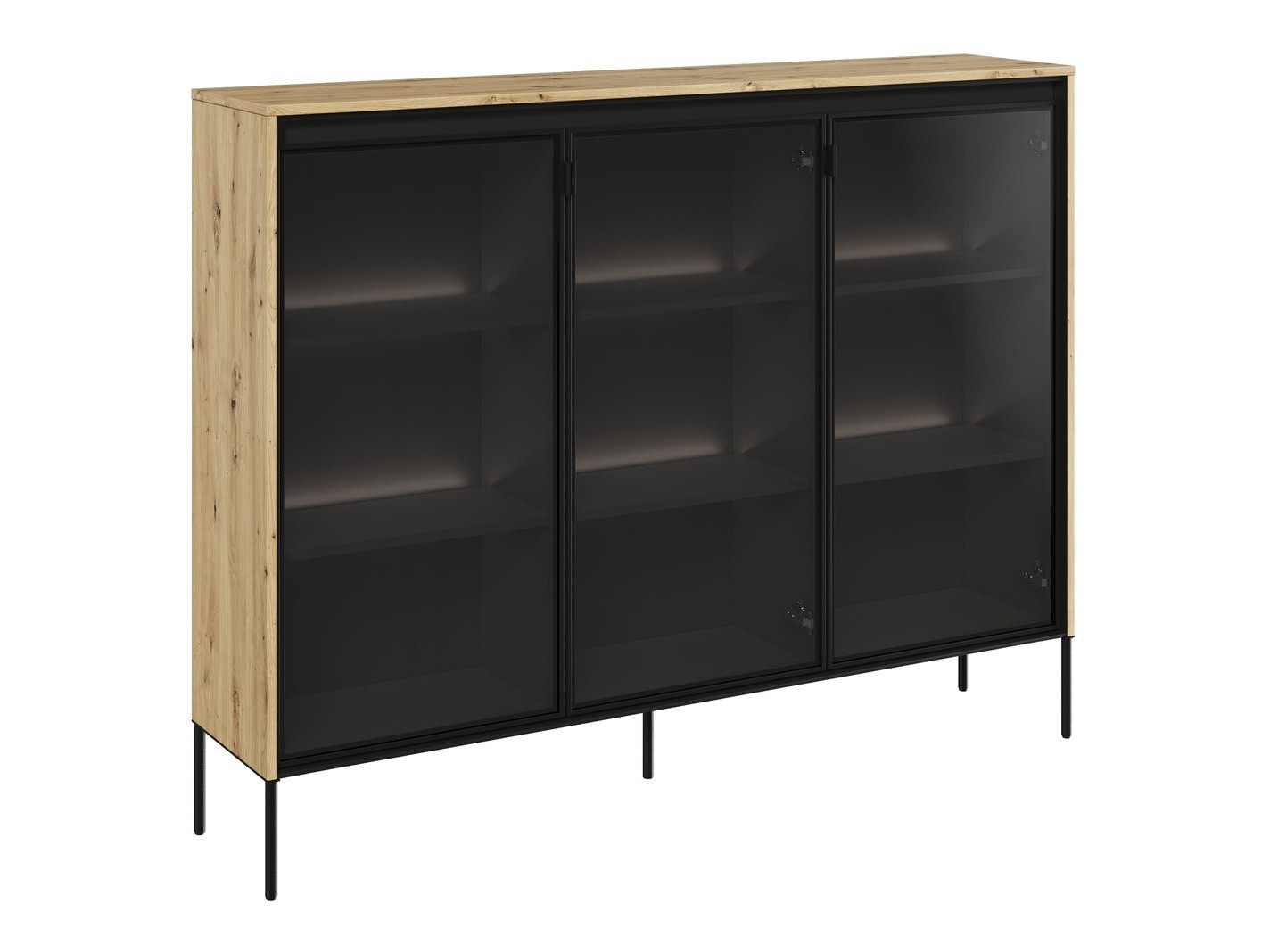 Madia Fernolu 108 (Rovere Artisan + Nero)