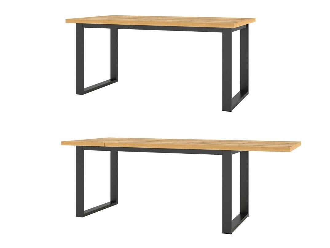 Tavolo Avicavu 111 (Quercia di Wotan + Nero)