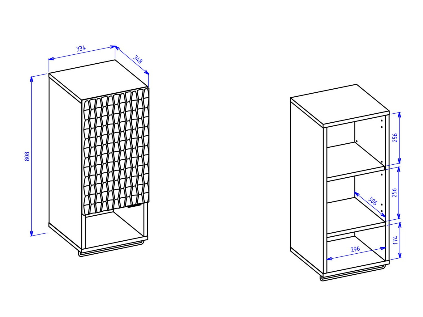 Mobiletto del bagno Elitese 100