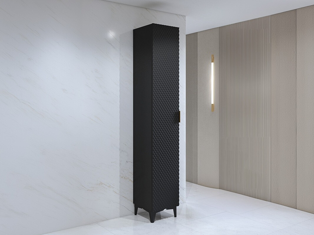 Mobiletto del bagno Liretu 100 (Nero)