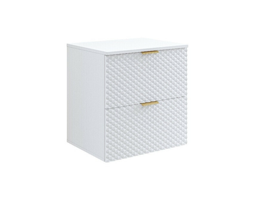 Comodino da bagno per lavandino Liretu 106 (Bianco)
