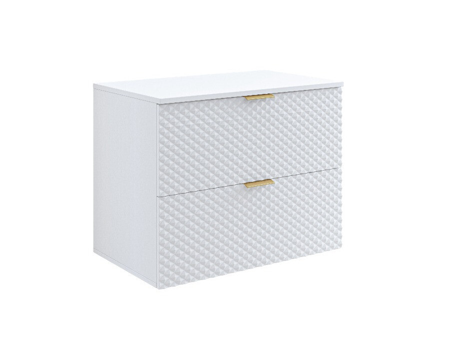 Comodino da bagno per lavandino Liretu 107 (Bianco)