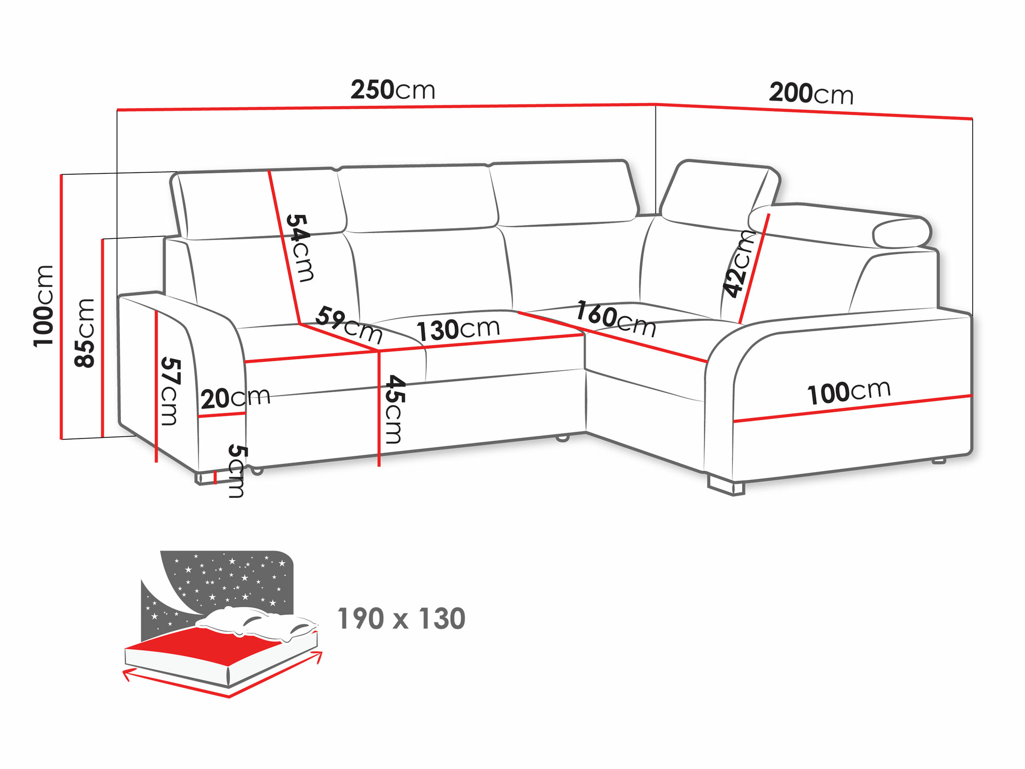 Divano angolare Ovos III (Crown 15)