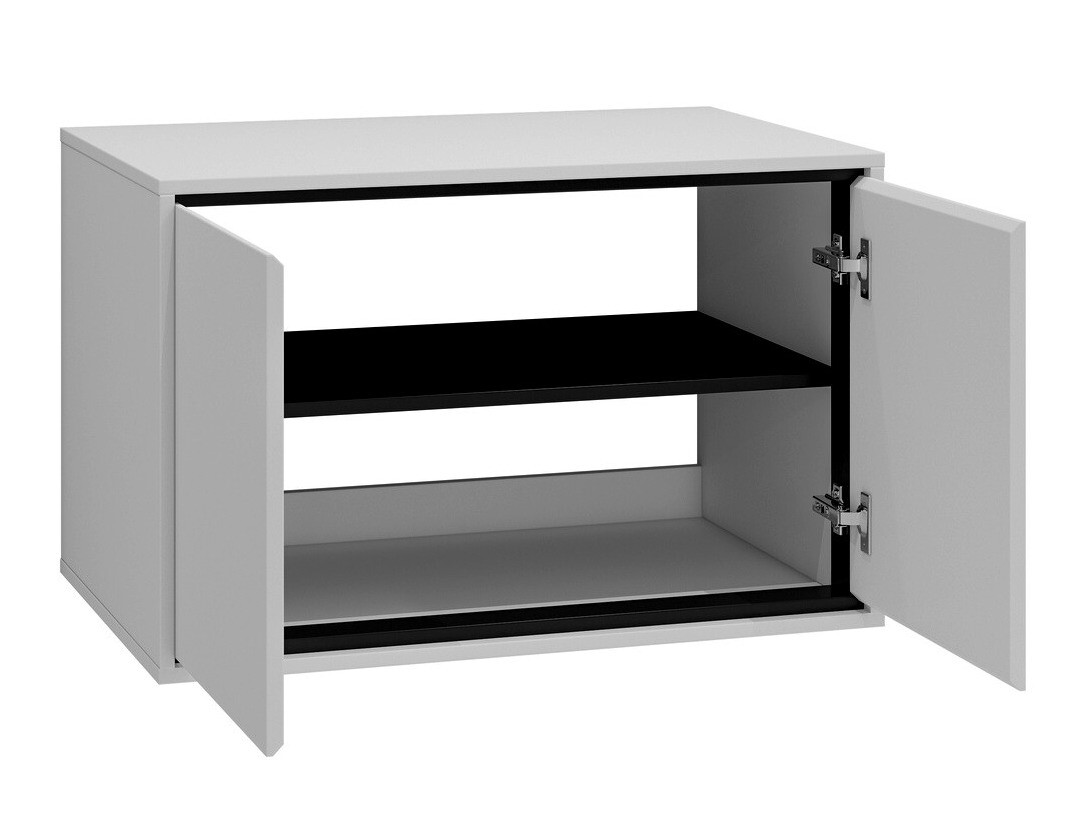 Comodino da bagno per lavandino Tecavu 103 (Bianco lucido + Bianco)