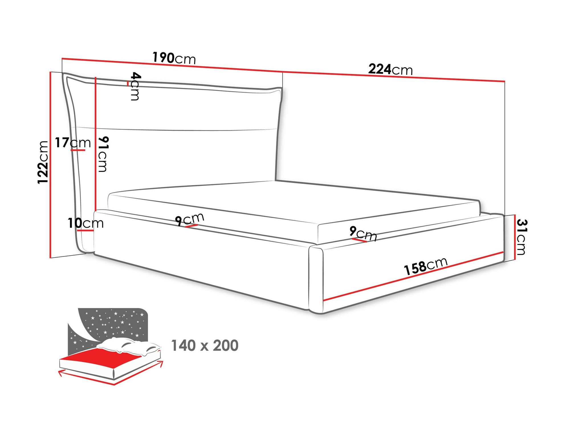 Letto Comfivo Formica (Kronos 07)