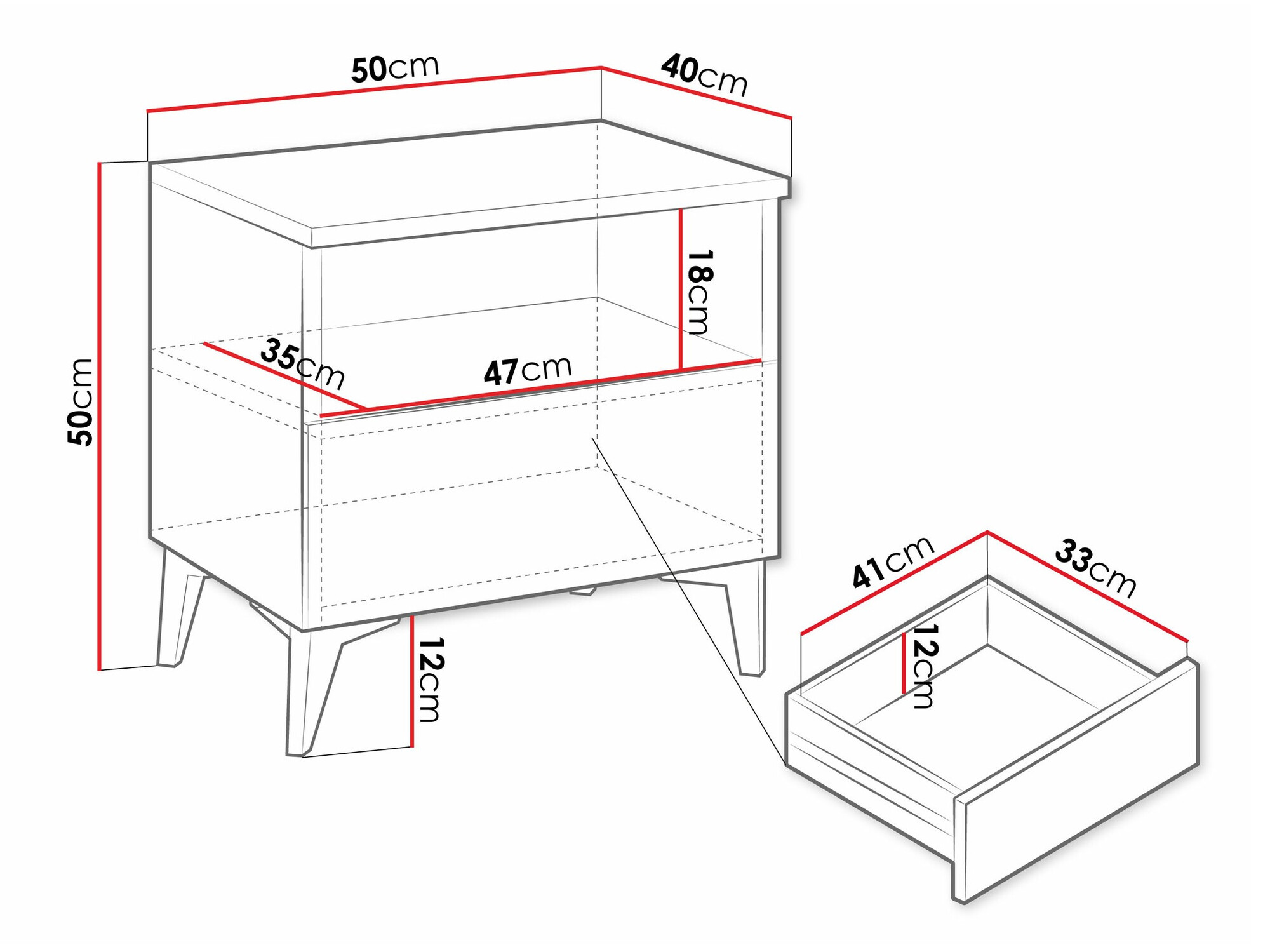 Comodino Comfivo 493 (Beige + Lucidare beige)
