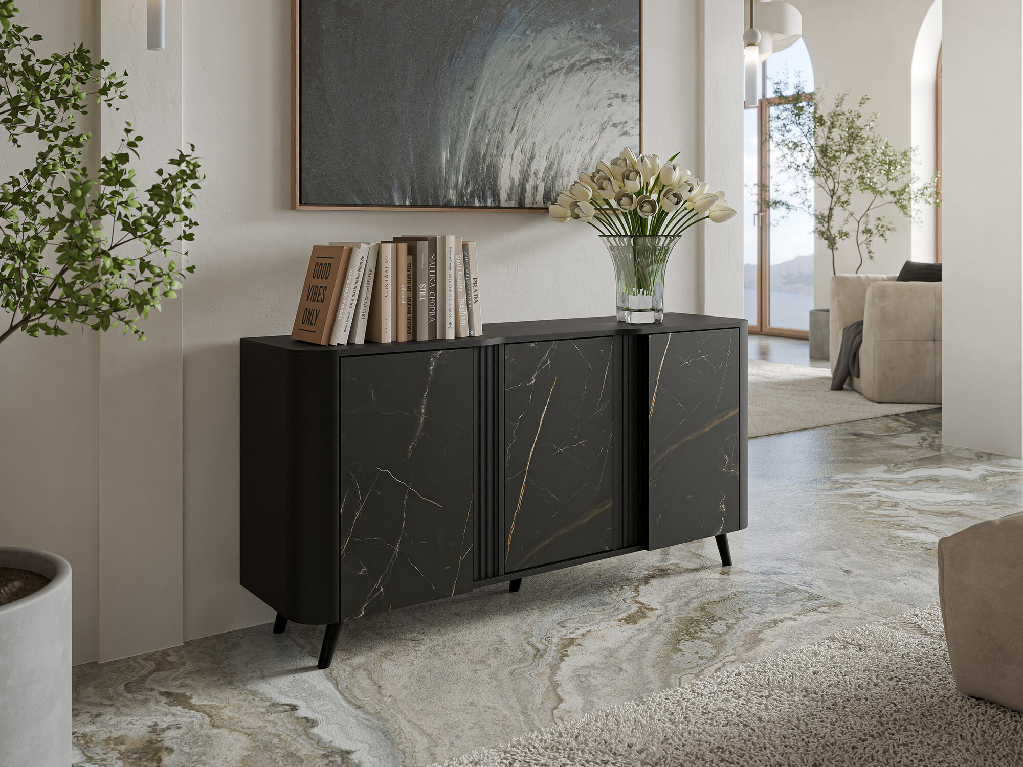 Madia Modus (Nero + Marmo nero)