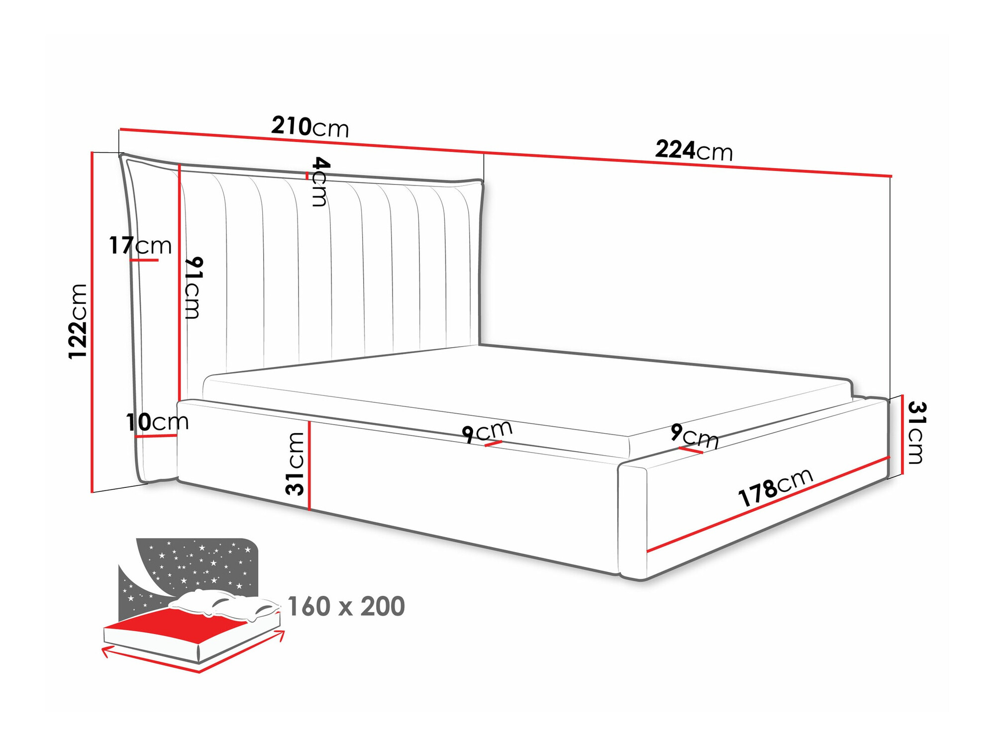 Letto Comfivo Solacium (Kronos 22)