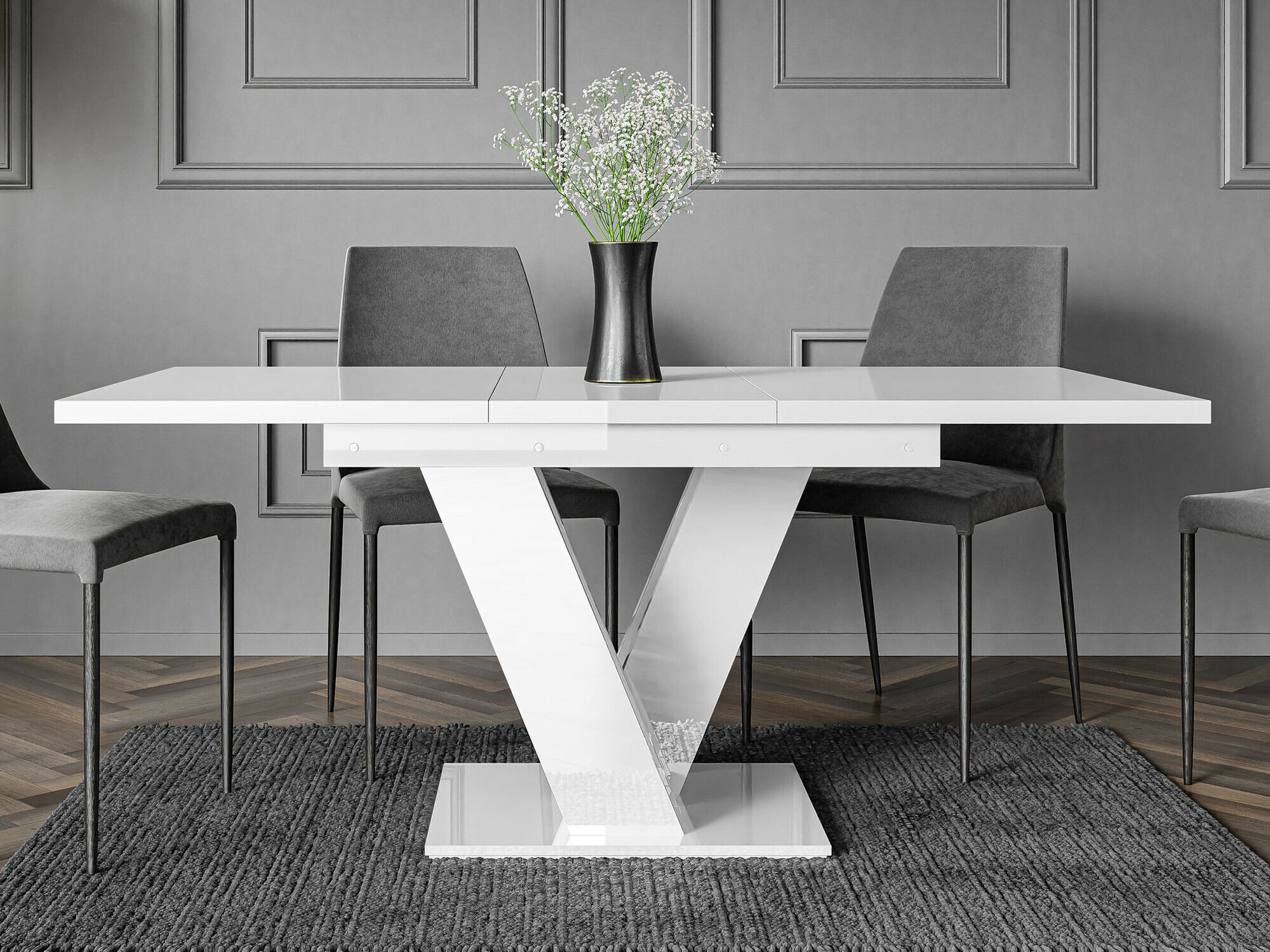 Tavolo Musus (Bianco lucido)