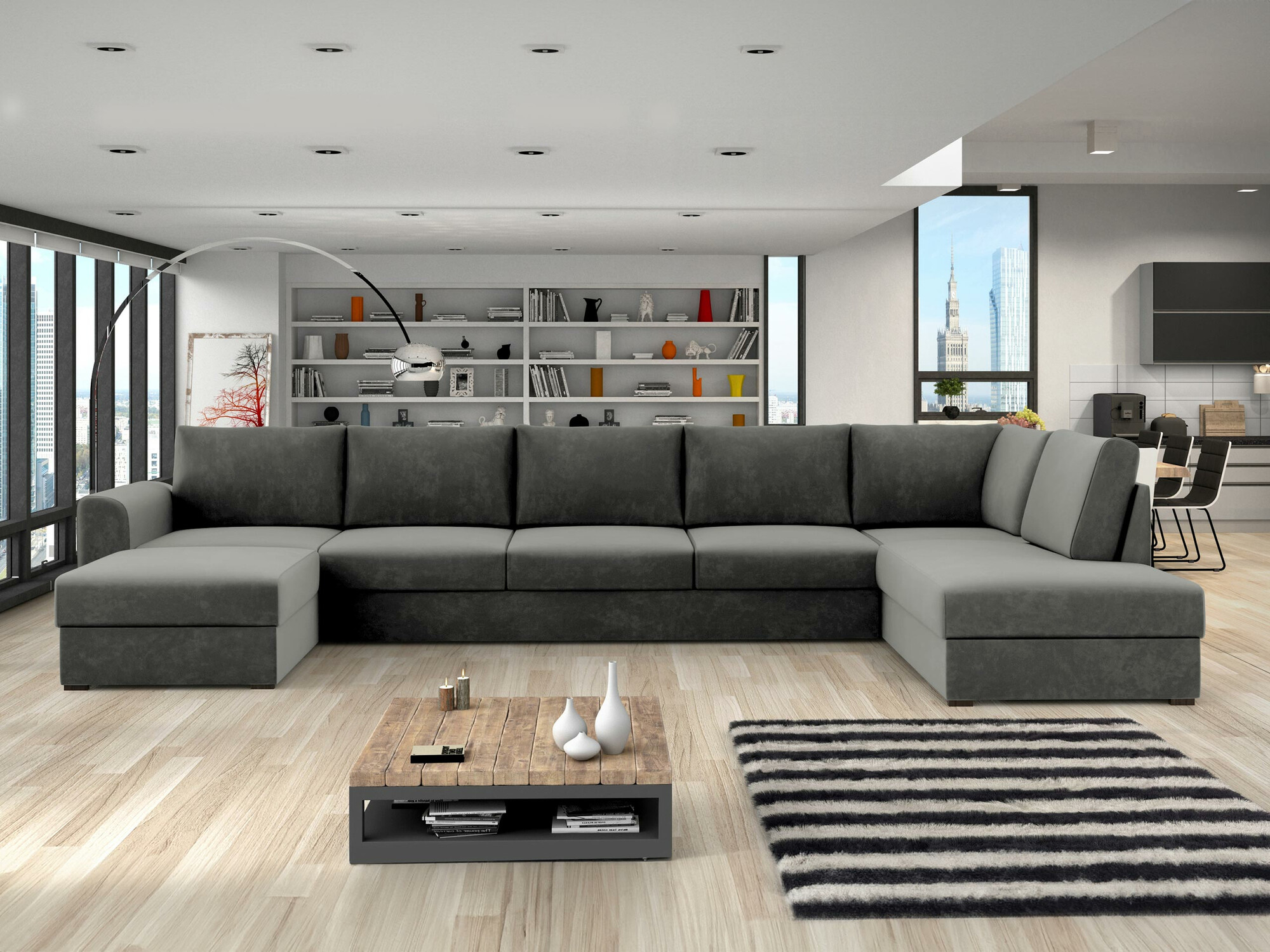 Divano angolare Comfivo Flumen I (Magic Velvet 2217)