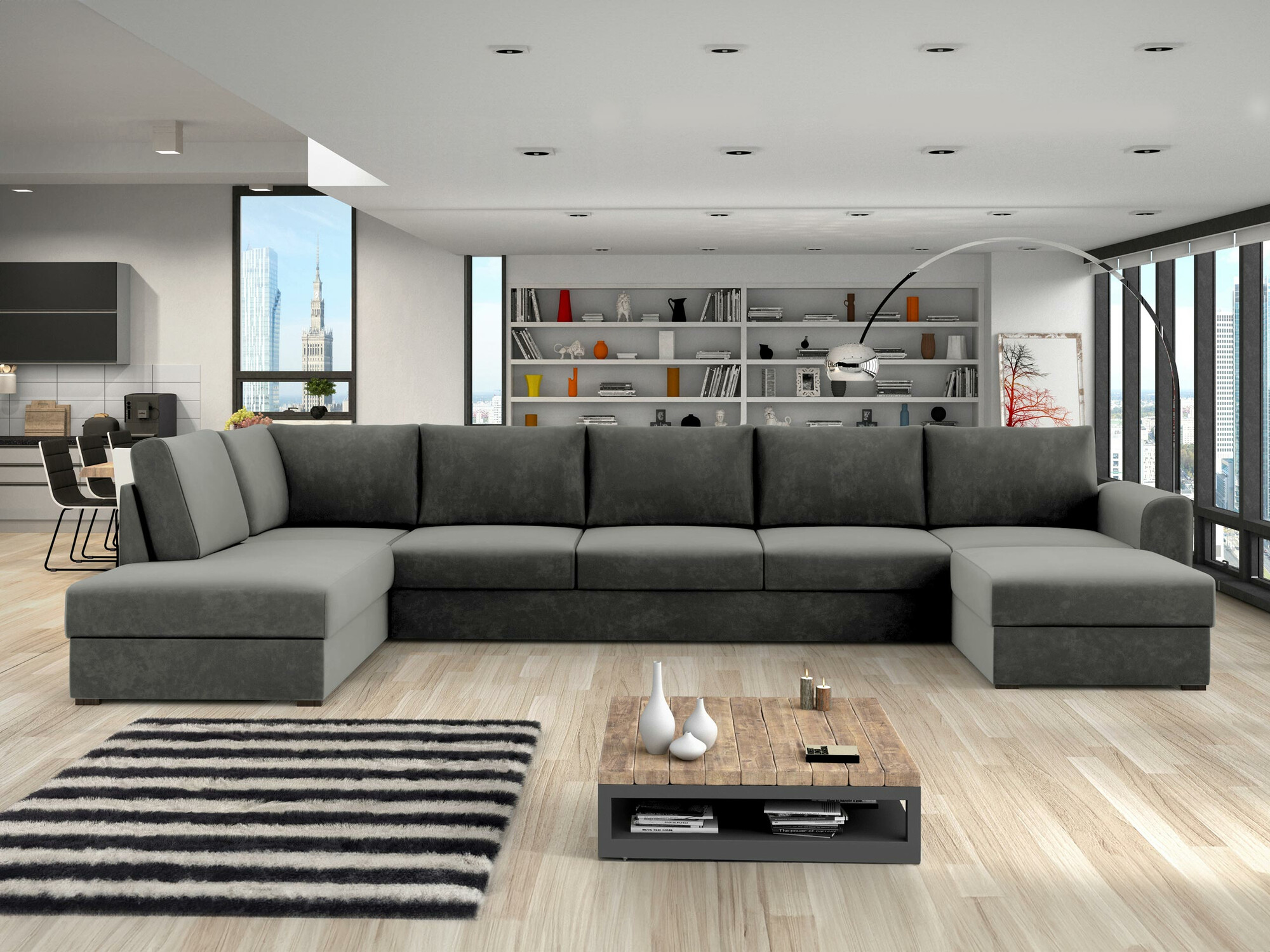 Divano angolare Comfivo Flumen I (Magic Velvet 2217)