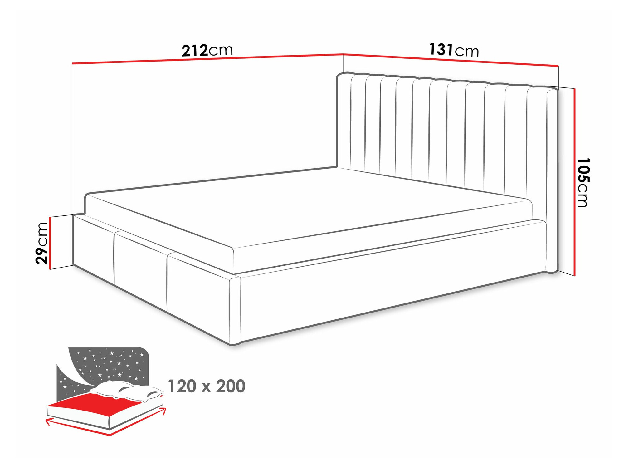 Letto ComfiDream Fenara I (Fresh 11)