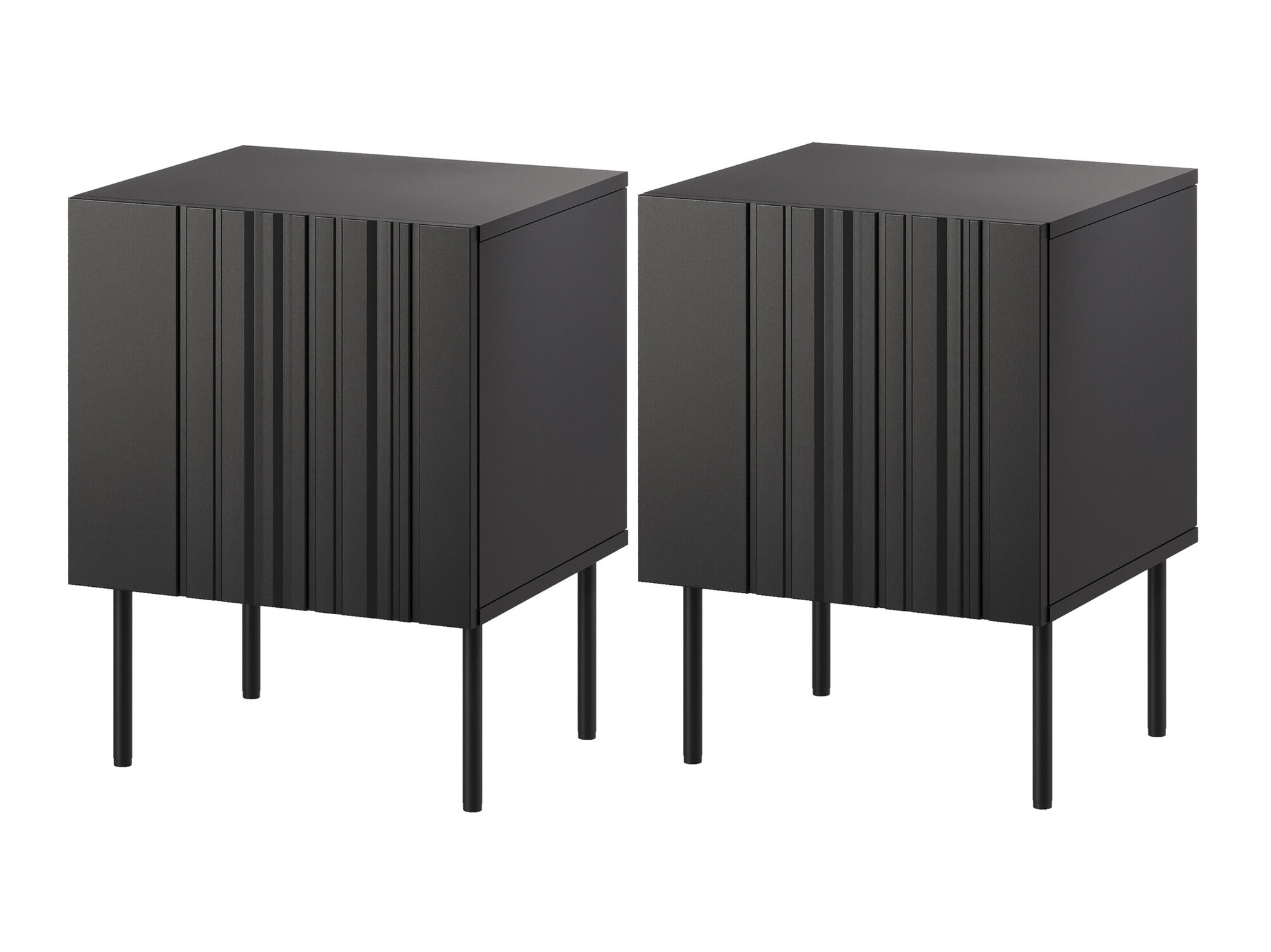 Set di comodini Evavese 104 (Nero)