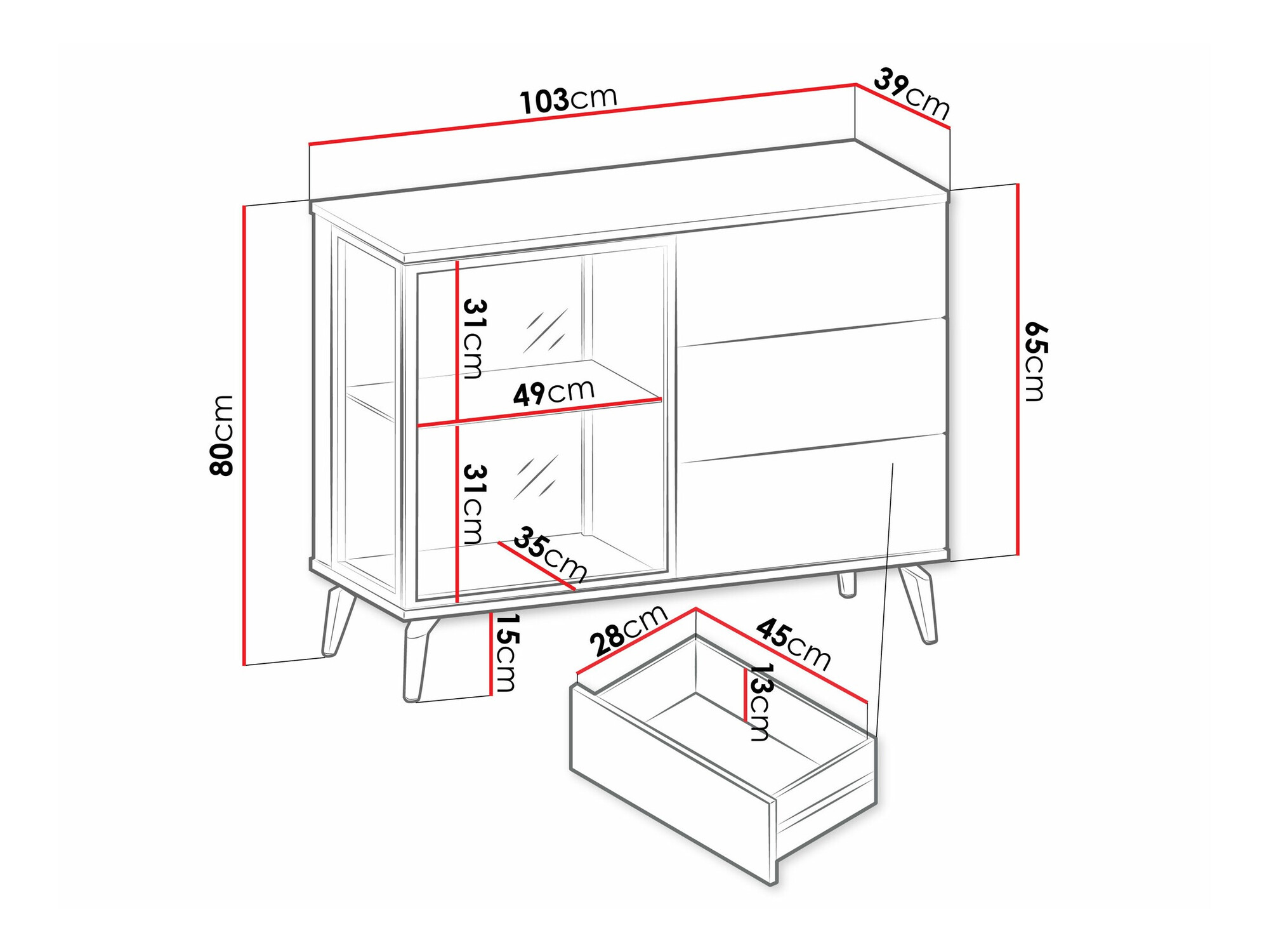 Cassettiera Argentas