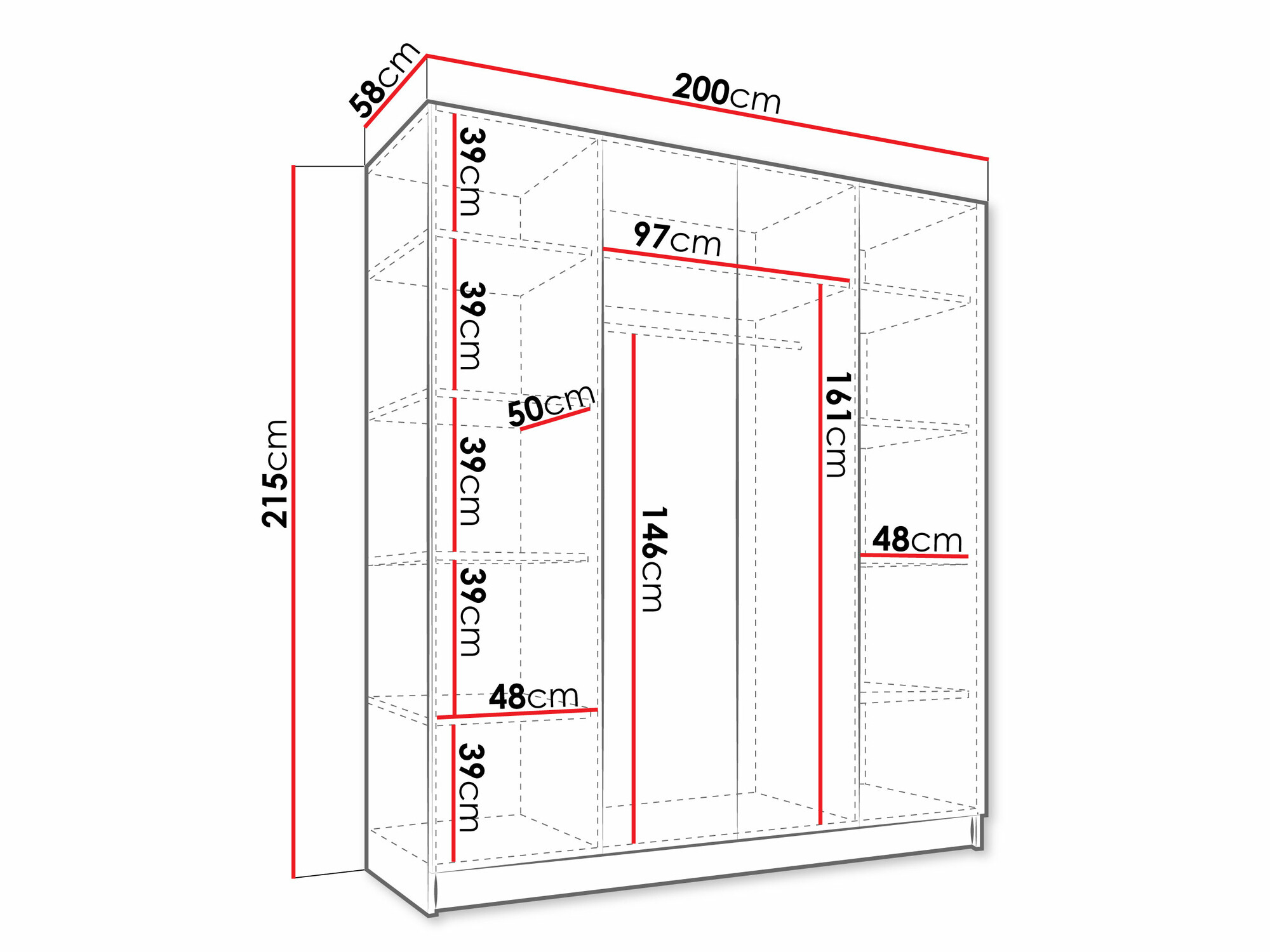 Armadio Closico Navor I (Cachemire + D'oro)