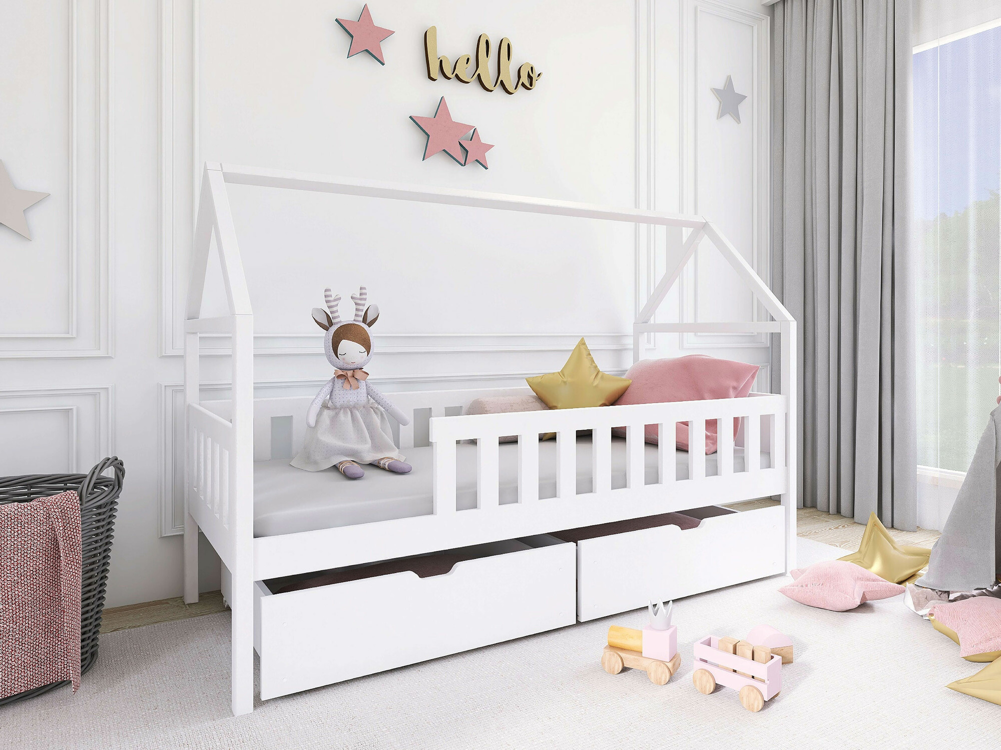Letto Vista 116 (Bianco)