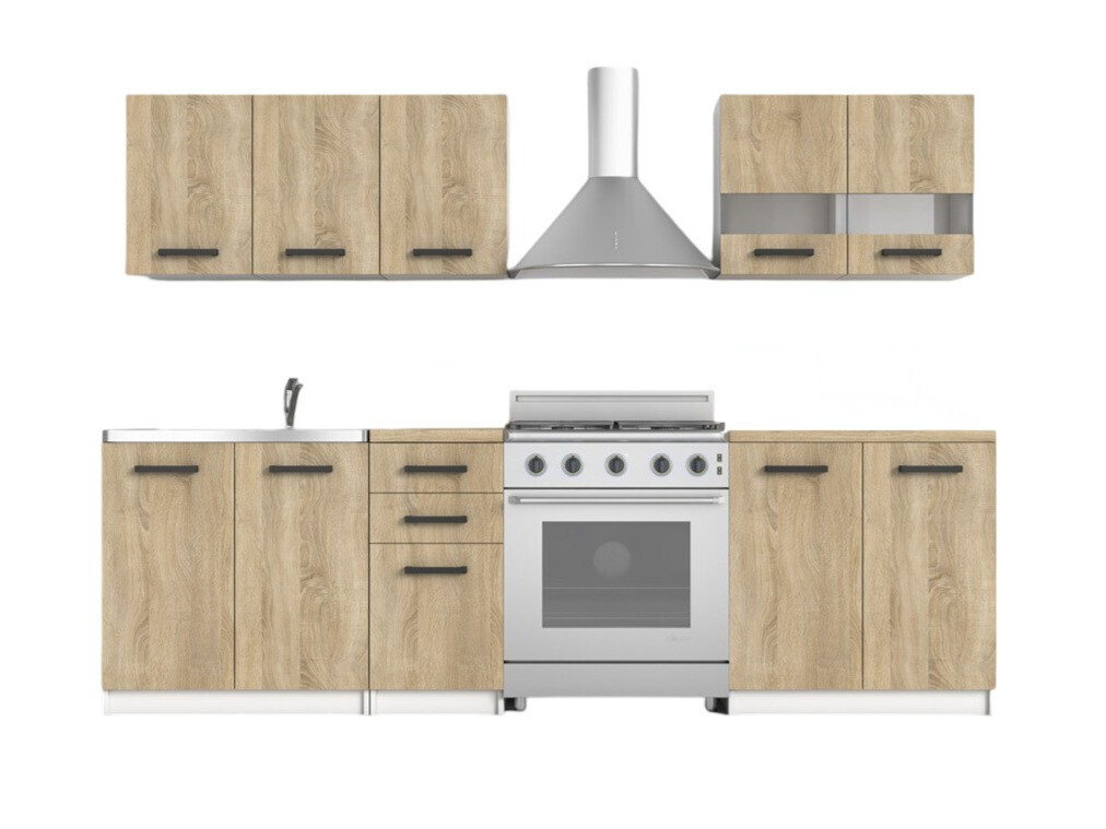 Composizione cucina Mandeville 240 (Sonoma quercia)