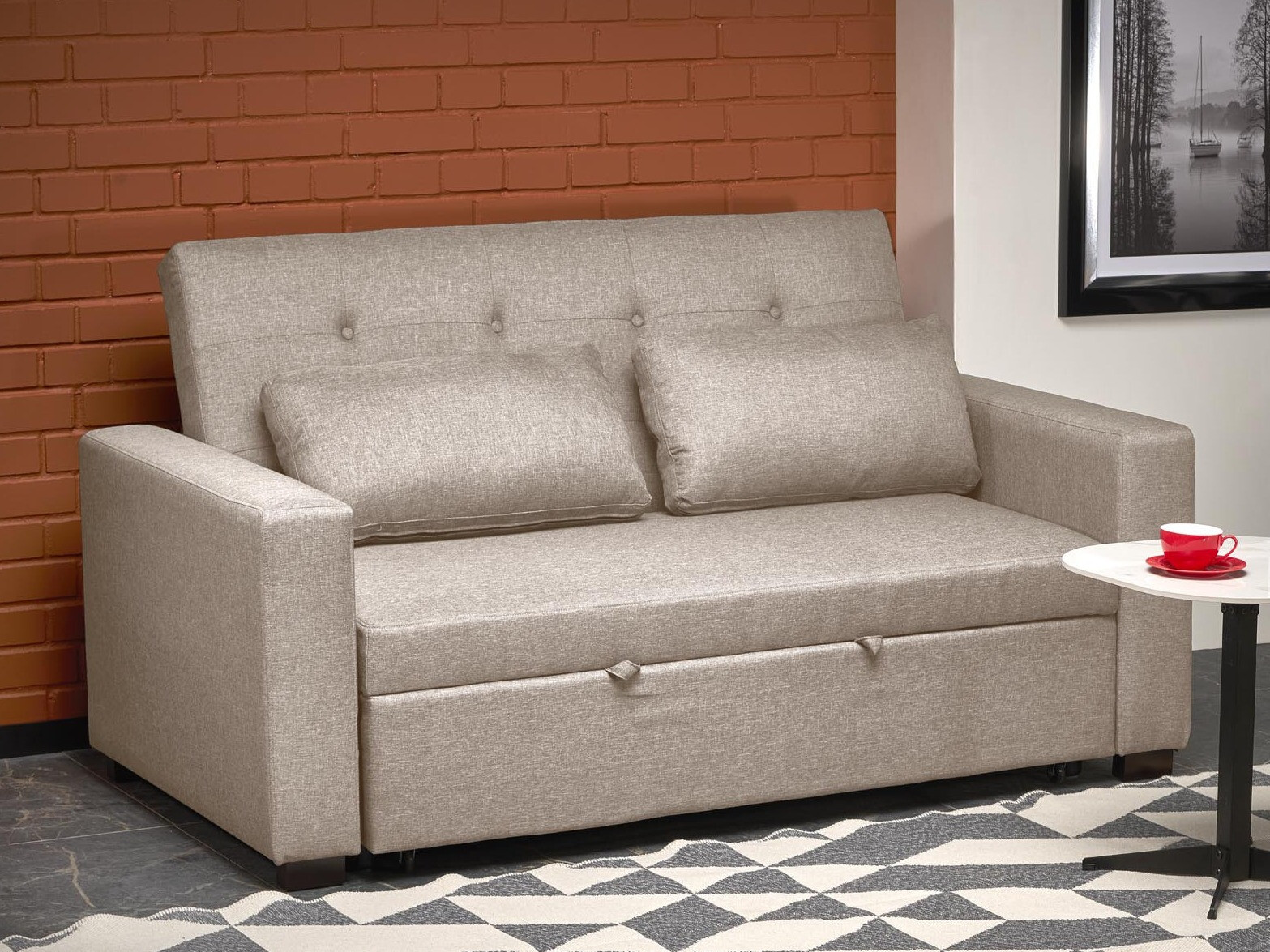 Divano letto Houston 1847 (Beige)